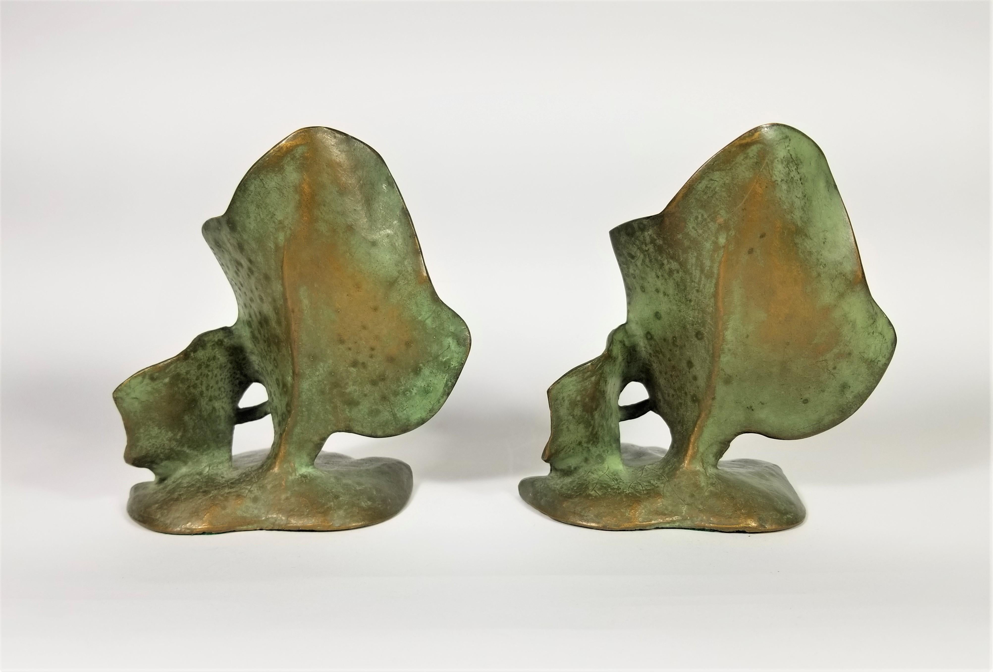Bronze Bookends Vintage 1930s  For Sale 4