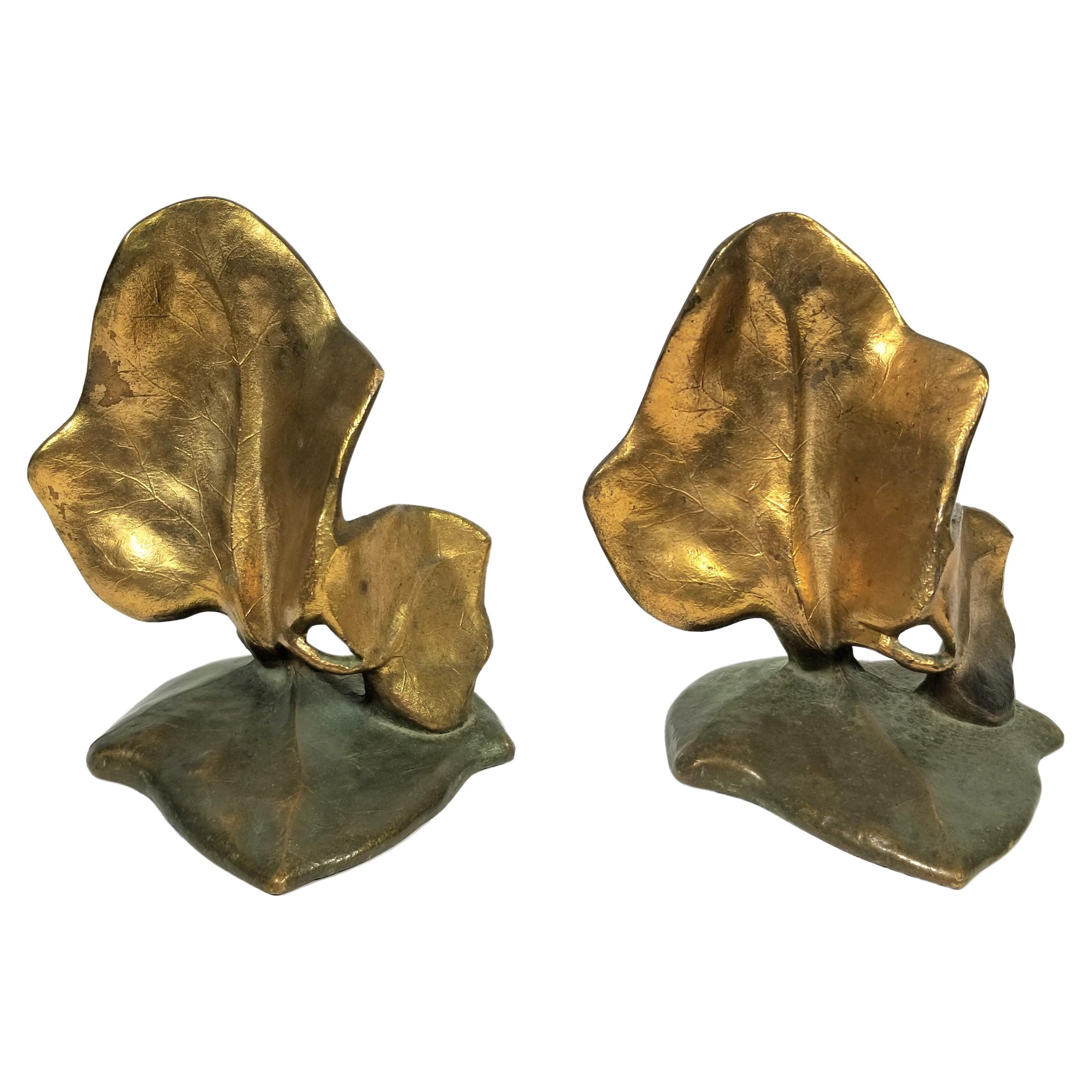 Bronze Bookends Vintage 1930s  For Sale