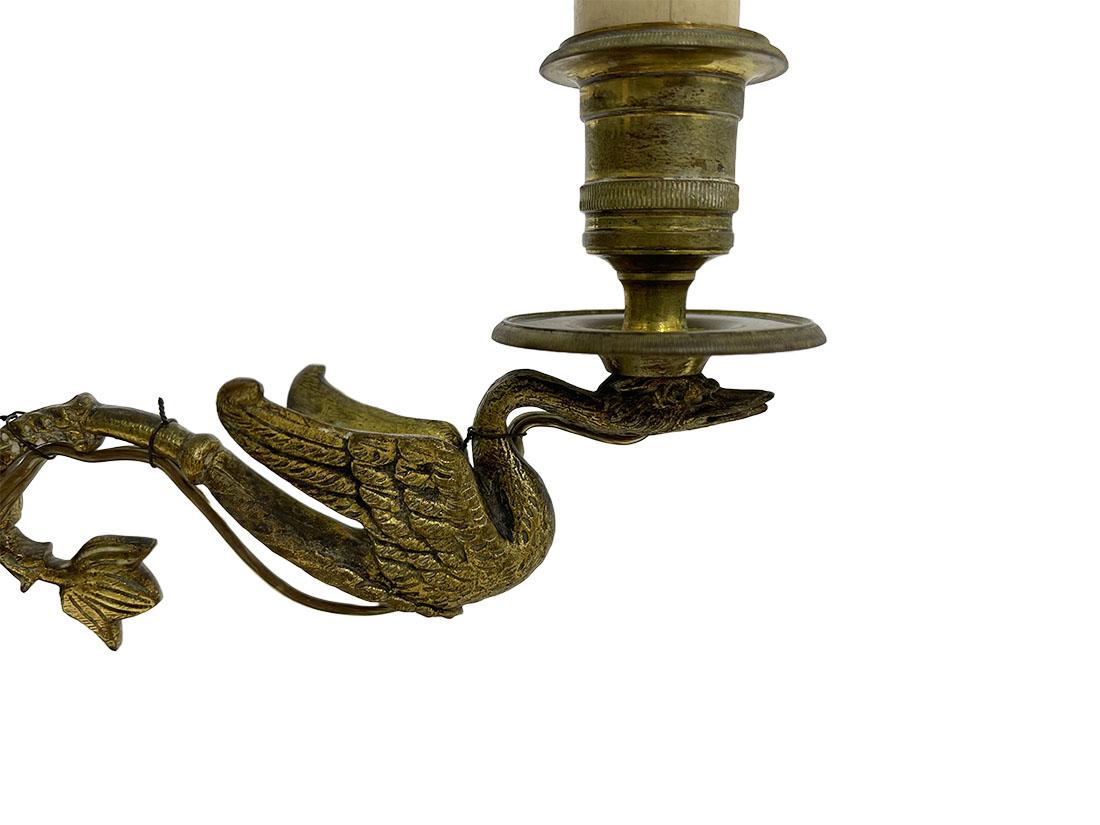 Bronze-Bouillotte-Lampe, Frankreich, um 1800 (Französisch) im Angebot