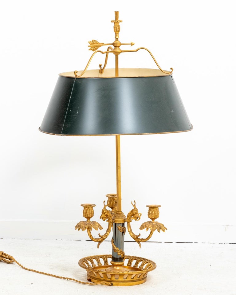 20th Century Bronze Bouillotte Table Lamp For Sale