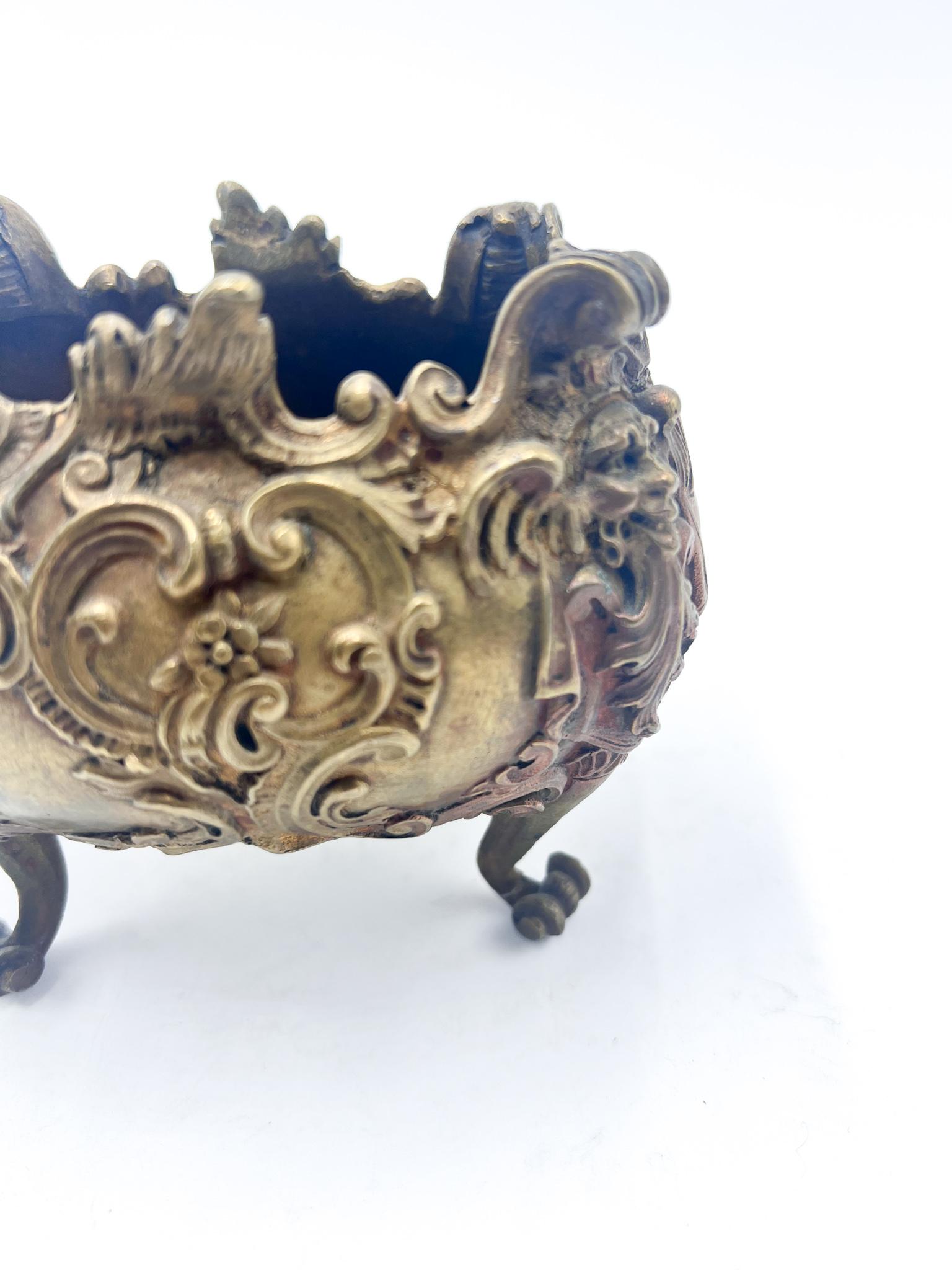 Italian Bronze Bowl by Antonio Pandiani from the 1800s For Sale