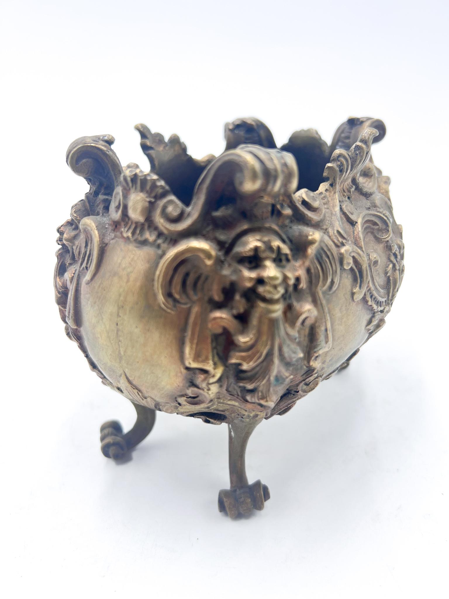 Bronze Bowl by Antonio Pandiani from the 1800s In Good Condition For Sale In Milano, MI