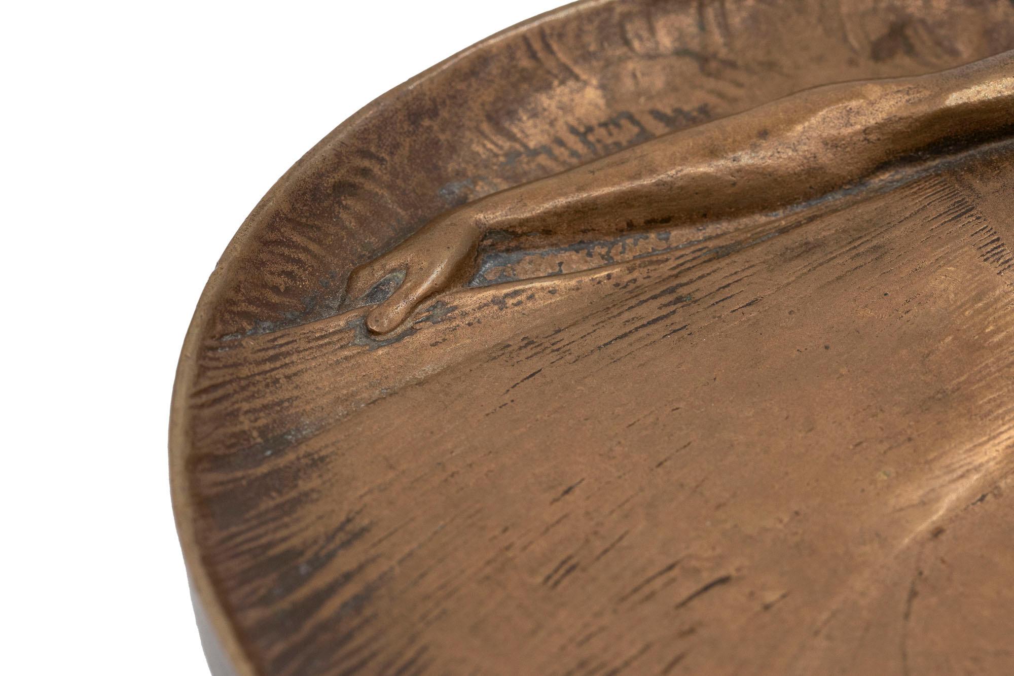 Austriaco ciotola in bronzo Gustav Gurschner ca. 1900 firmato in vendita