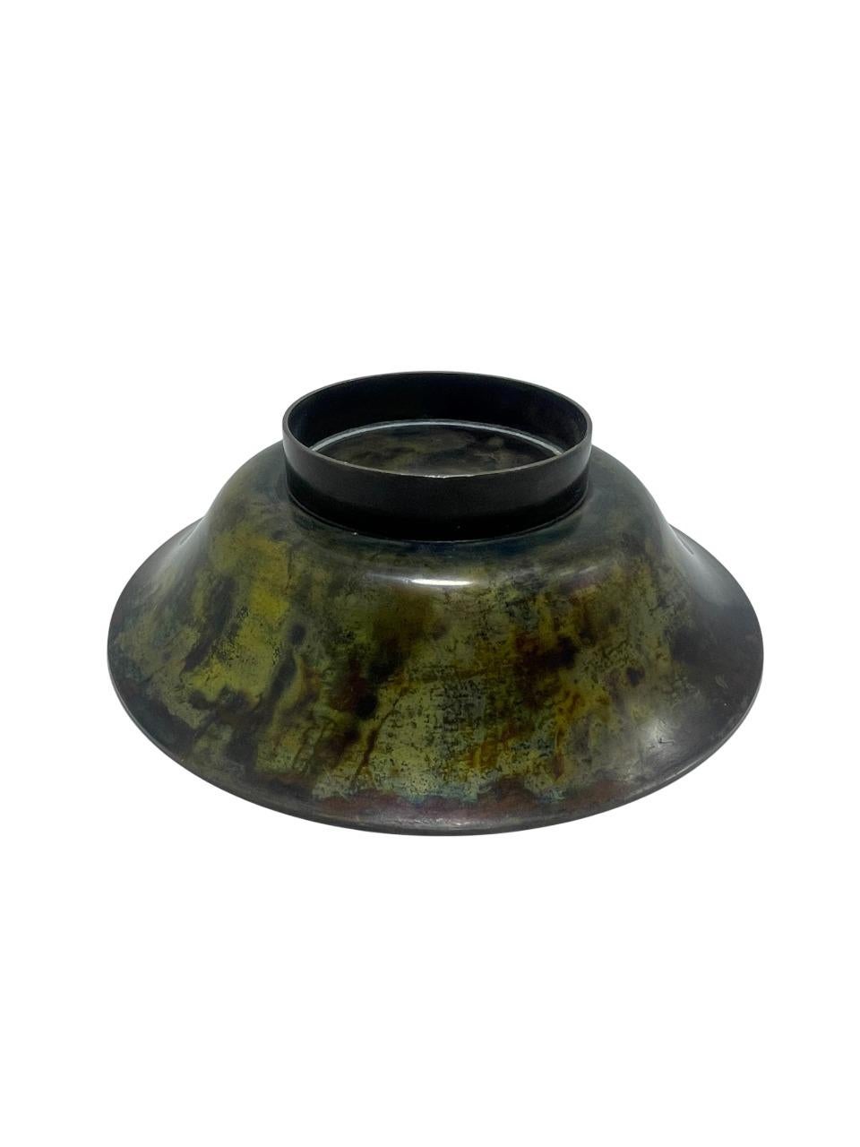 Art déco Bol en bronze Kromo Metal Denmark en vente