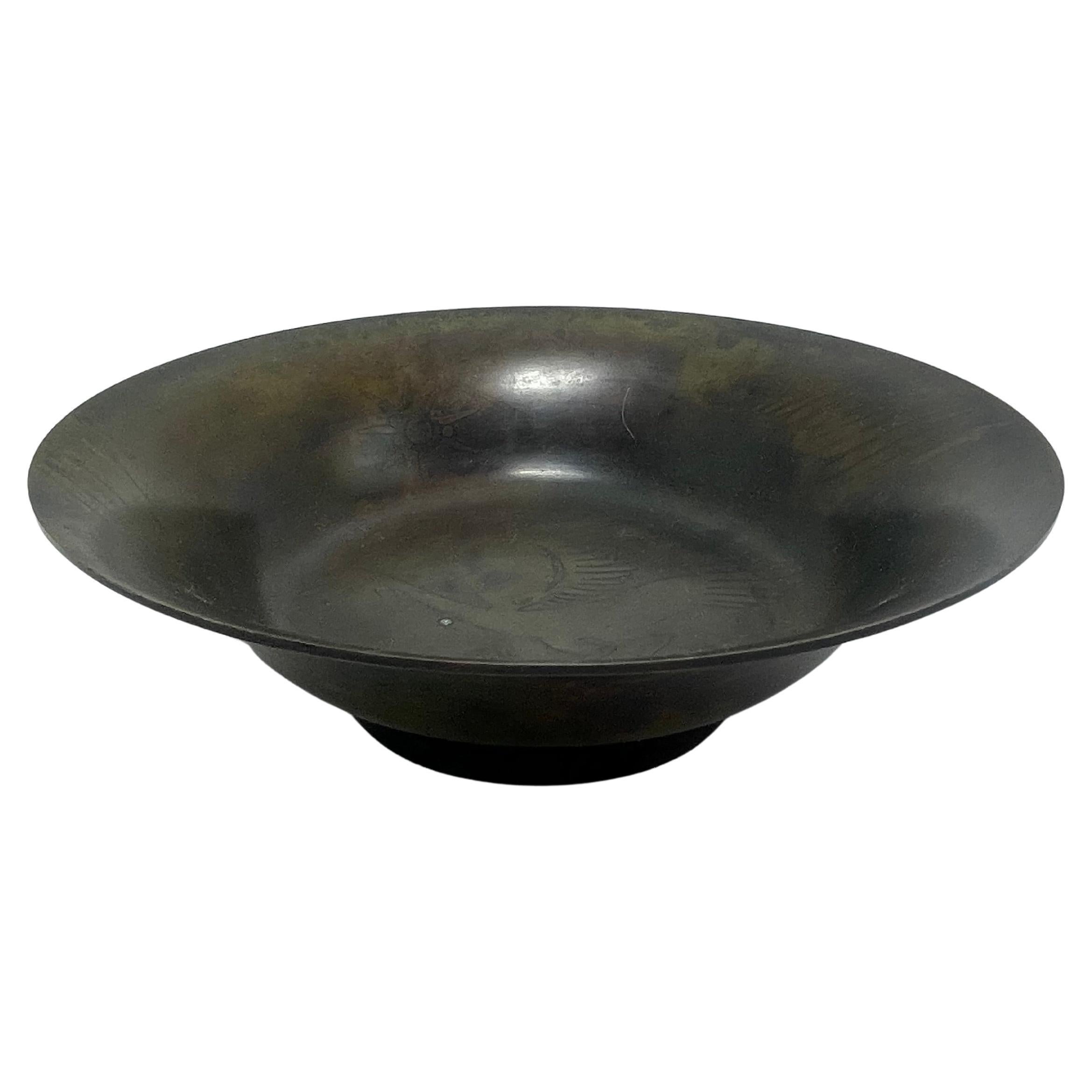 Bol en bronze Kromo Metal Denmark en vente