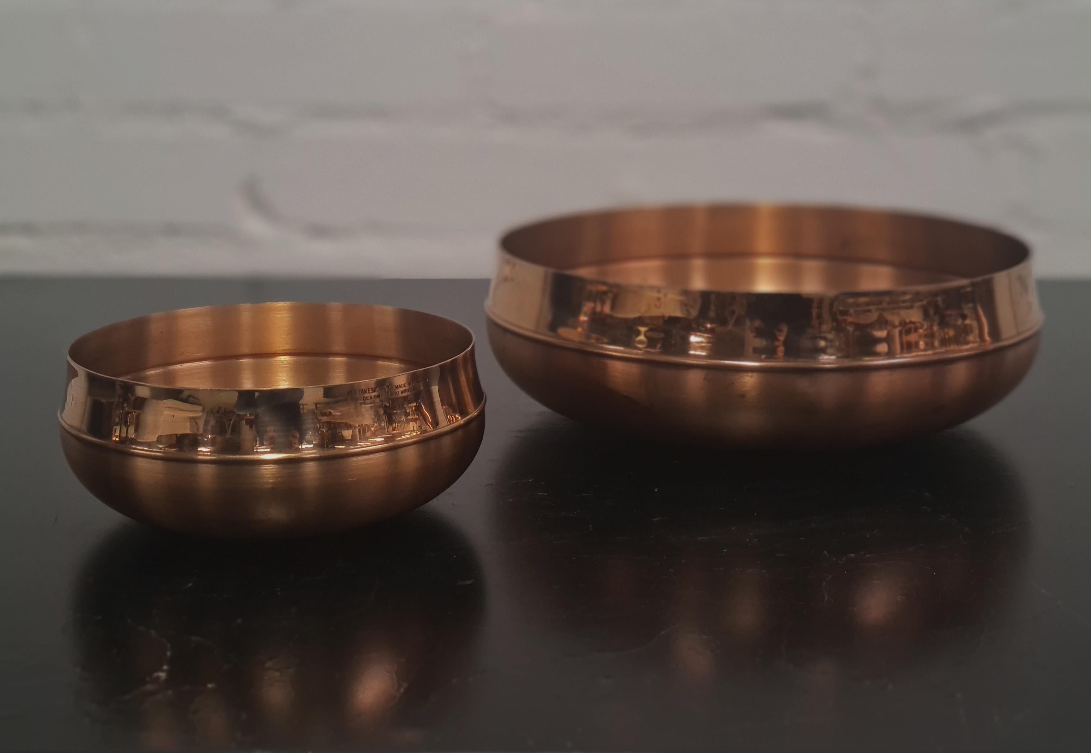 Bronze bowls by Tapio Wirkkala Models 446-448 For Sale 1