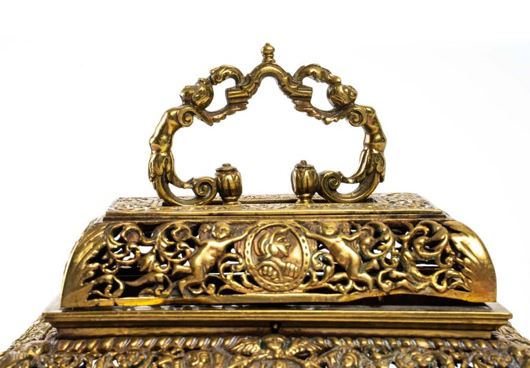 European Bronze Box, Napoleon III Period For Sale