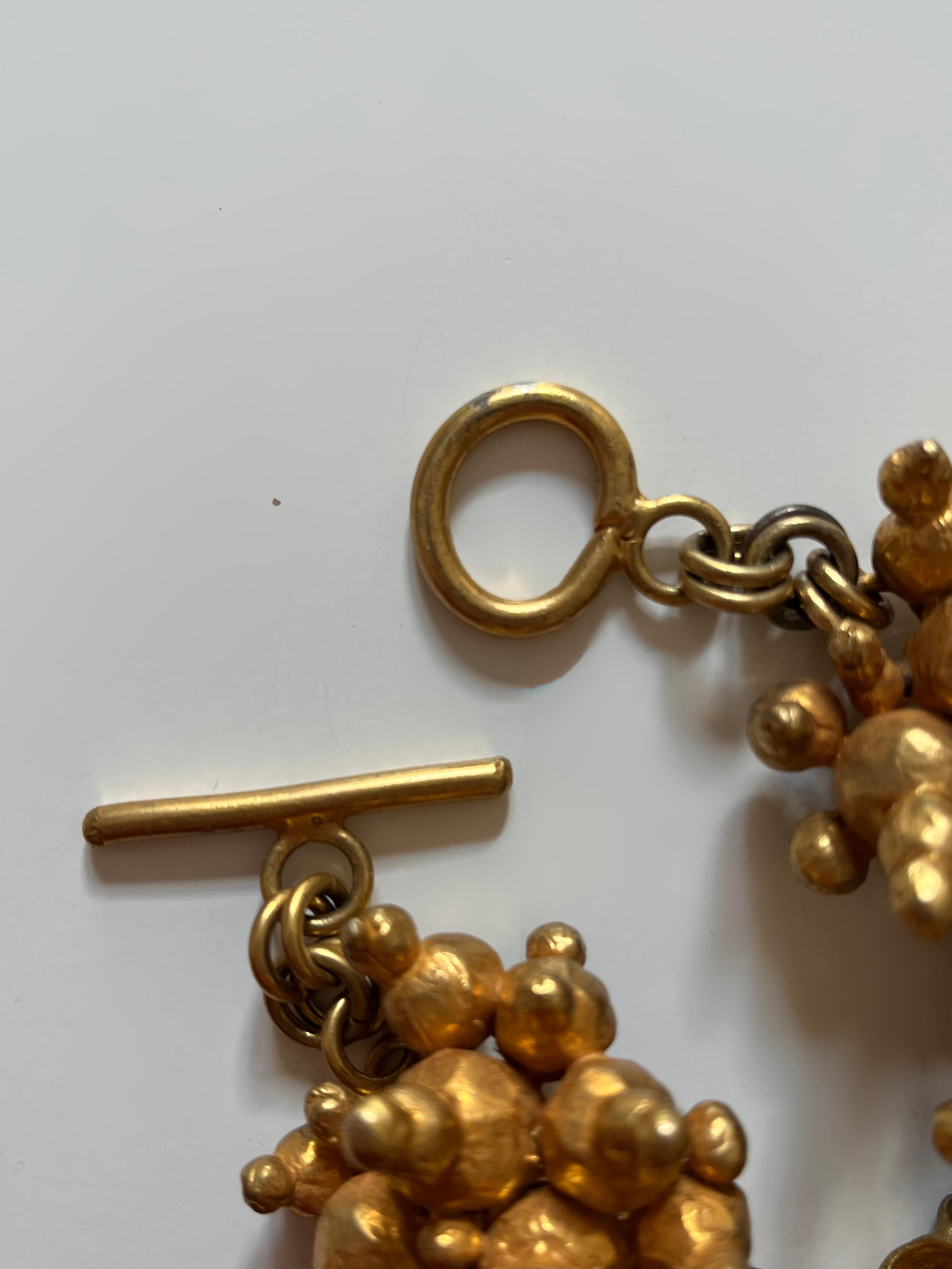Bronze Bracelet Van Der Straeten unic piece In Good Condition For Sale In PARIS, FR