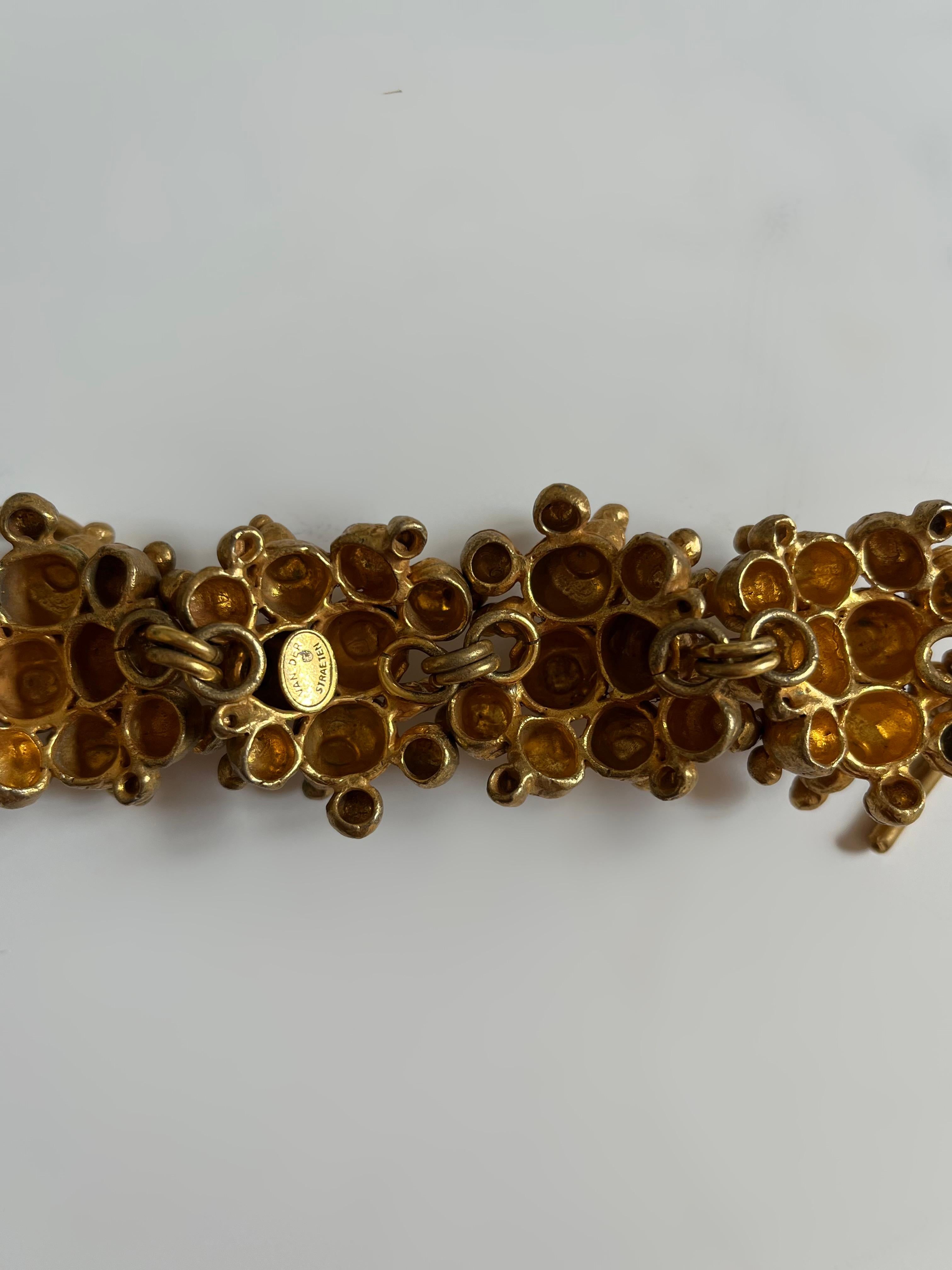 Bronze Bracelet Van Der Straeten unic piece For Sale 4
