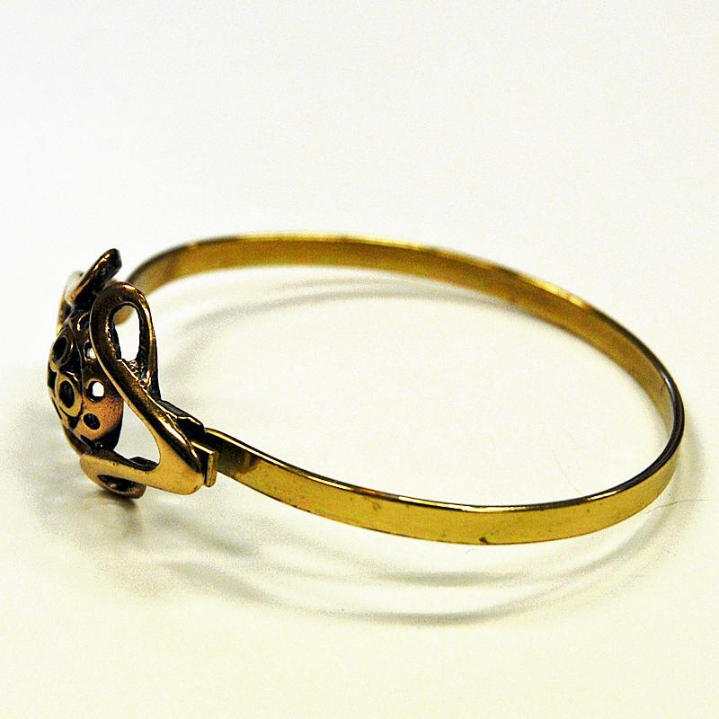 Finnish Bronze Bracelet with Removable Armring, Finland, 1960s