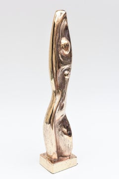 Vintage Bronze Figurative Sculpture Brancusi Jean Arp Modern Cubist Style