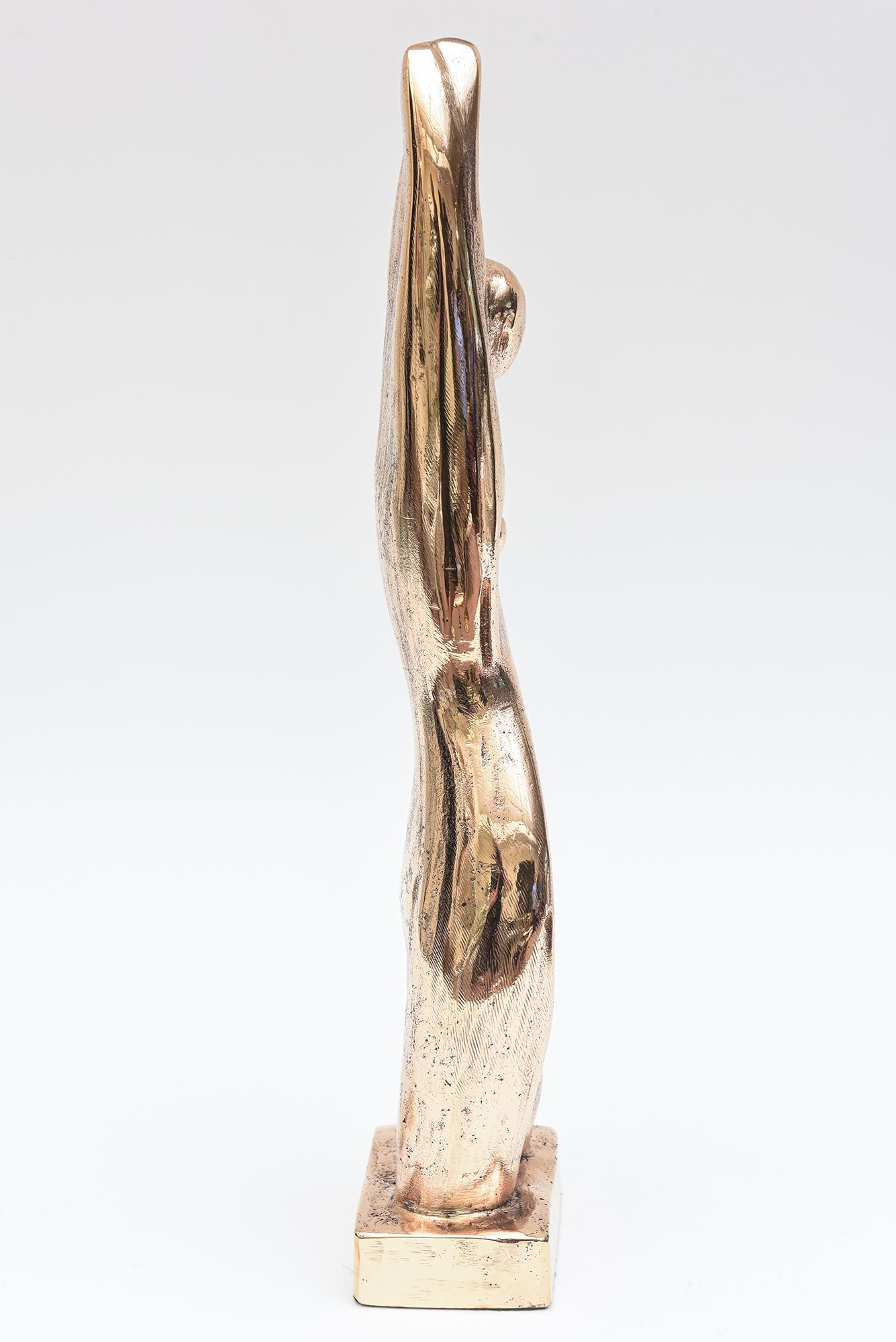 Sculpture cubiste féminine figurative vintage Brancusi et Jean Arp Bon état - En vente à North Miami, FL
