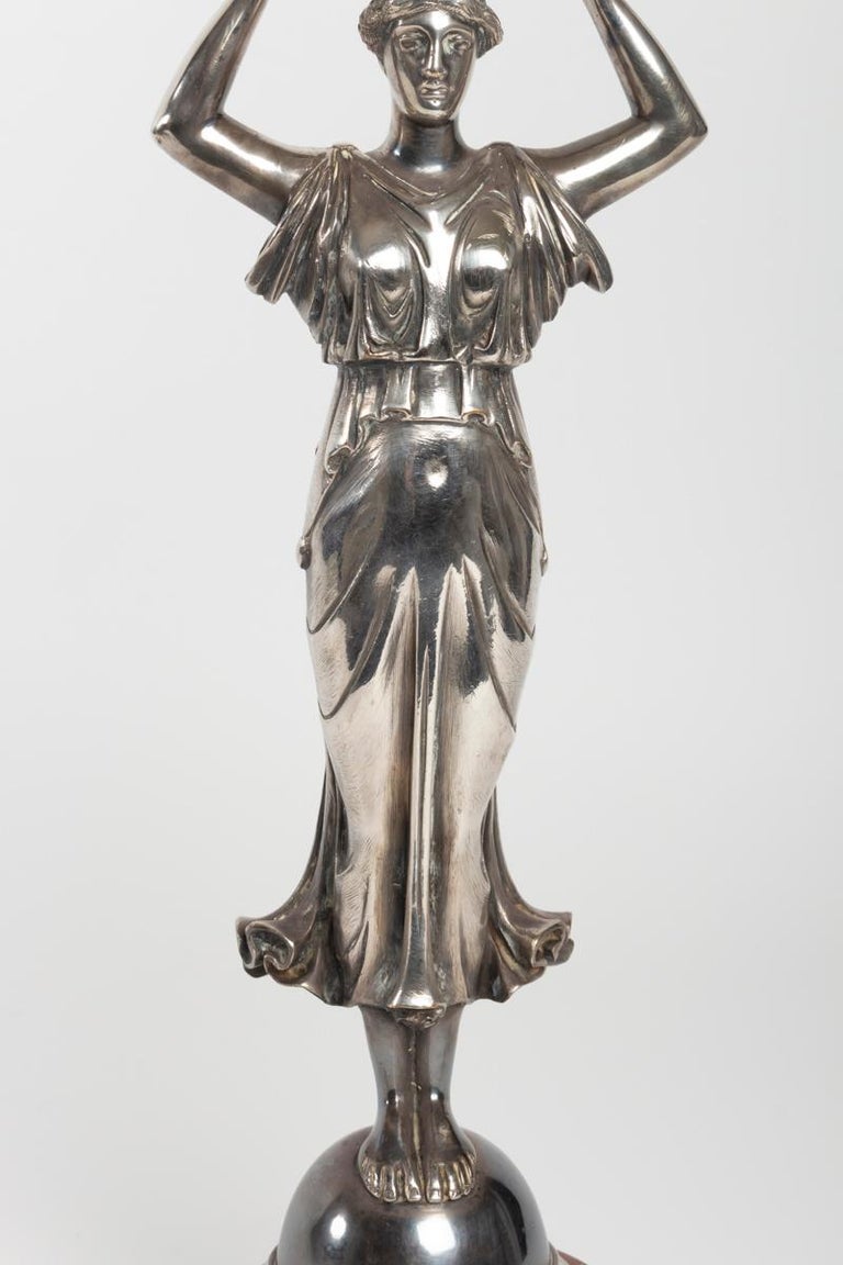 Bronze Bronze Sculpture, Marble Base, 1930 For Sale at 1stDibs