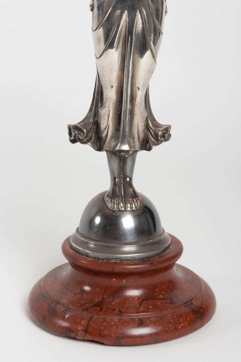Bronze Bronze Sculpture, Marble Base, 1930 For Sale at 1stDibs