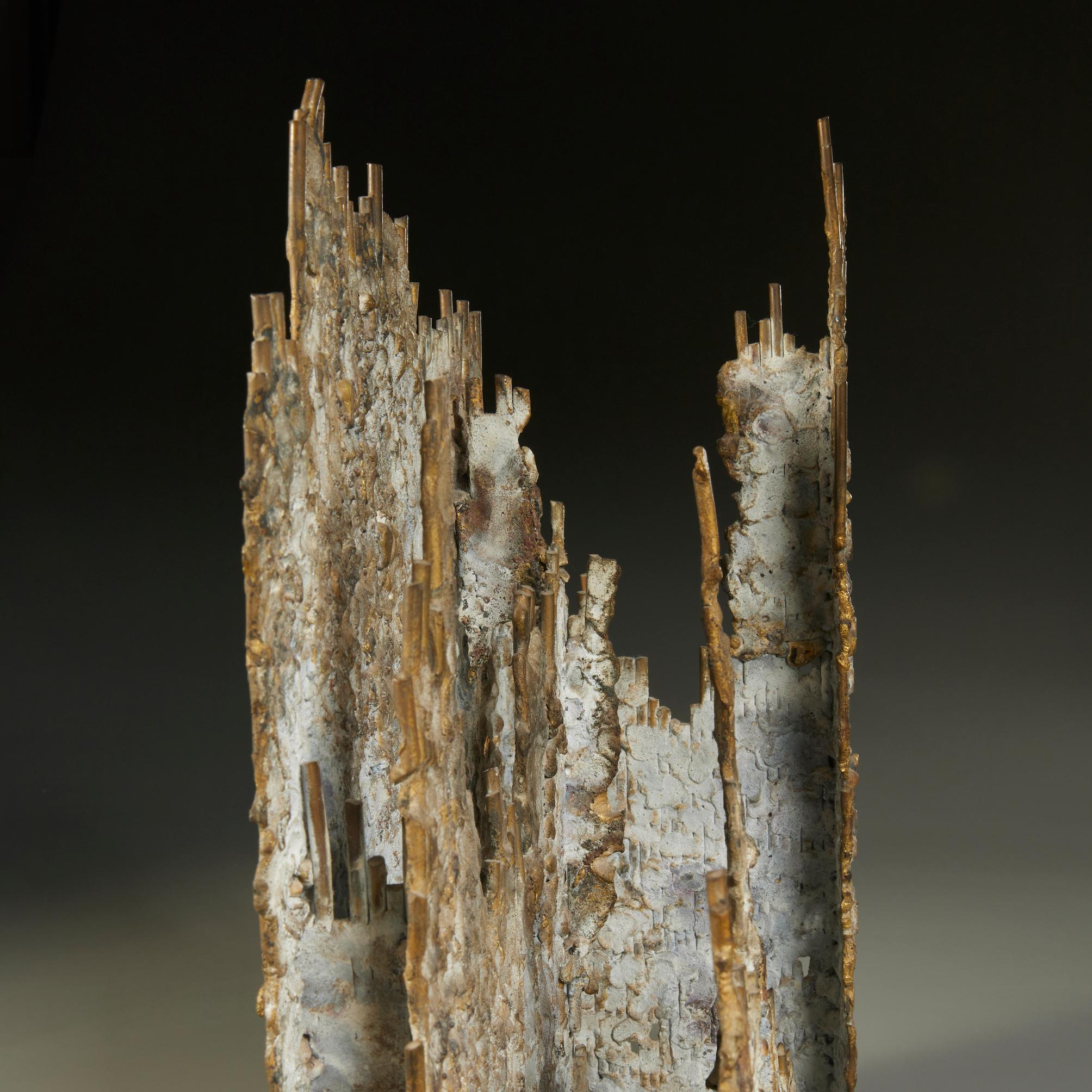 Bronze Brutalist Abstract Sculpture by Achilleas Apergis In Good Condition For Sale In Montreal, QC