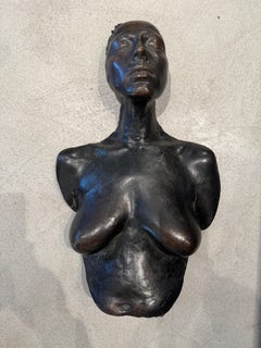Bronze Brutalist Büste Skulptur