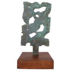 Bronze Brutalist Sculpture