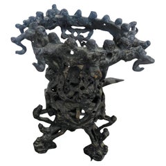 Brutalistische Skulptur aus Bronze