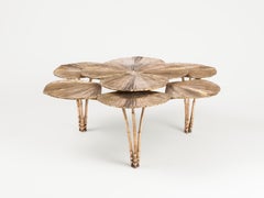 Contemporary Leaves Bronze Coffee Table by Clotilde Ancarani, Belgium