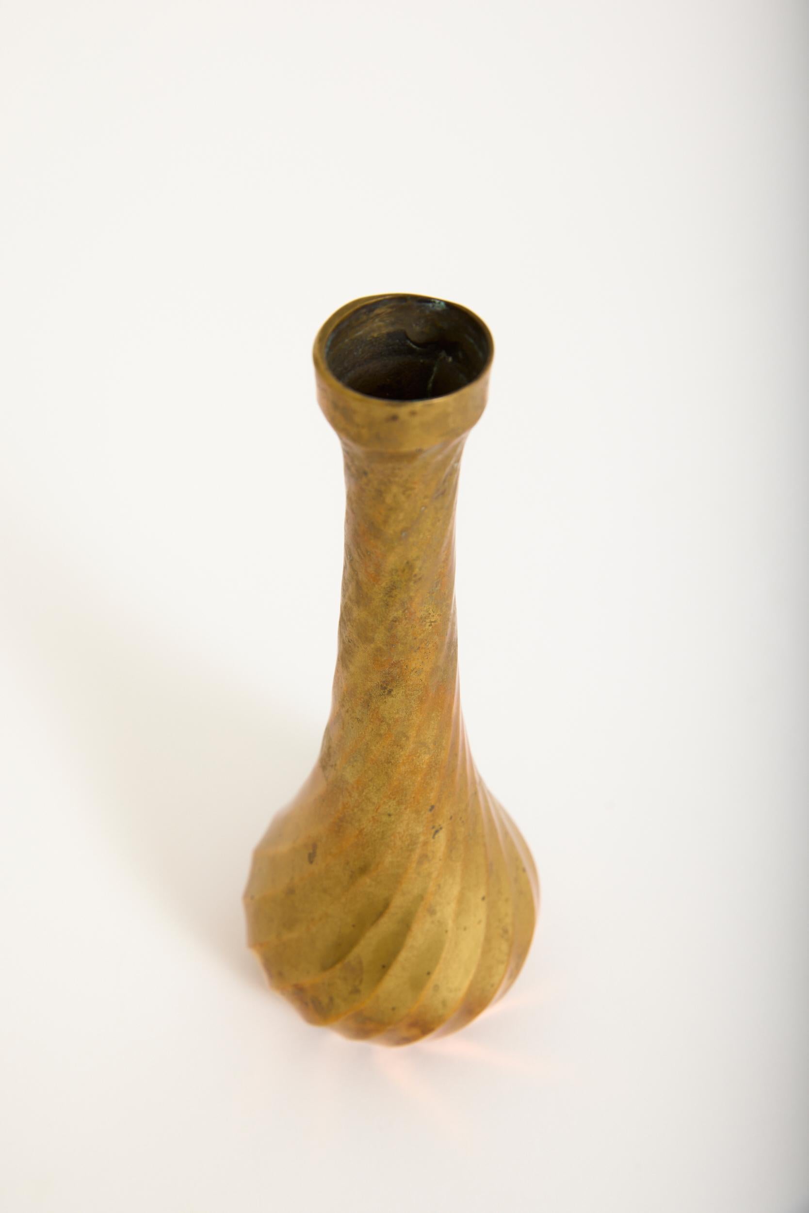 Italian Bronze Bud Vase For Sale