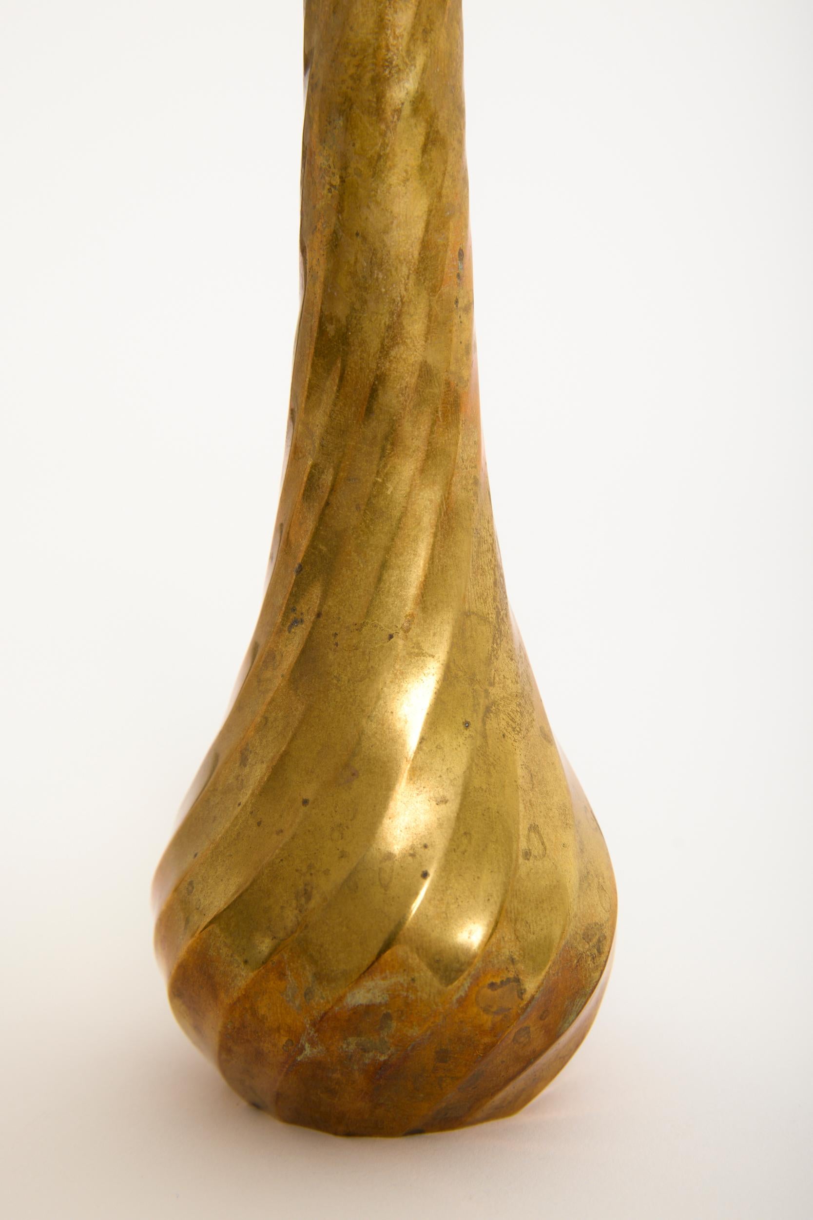 Bronze Bud Vase In Good Condition For Sale In London, GB