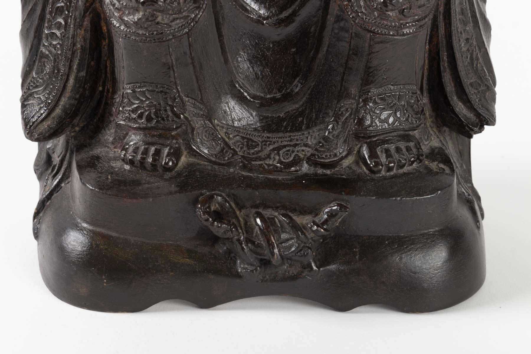 Chinese Bronze Buddha, China, 17th Century