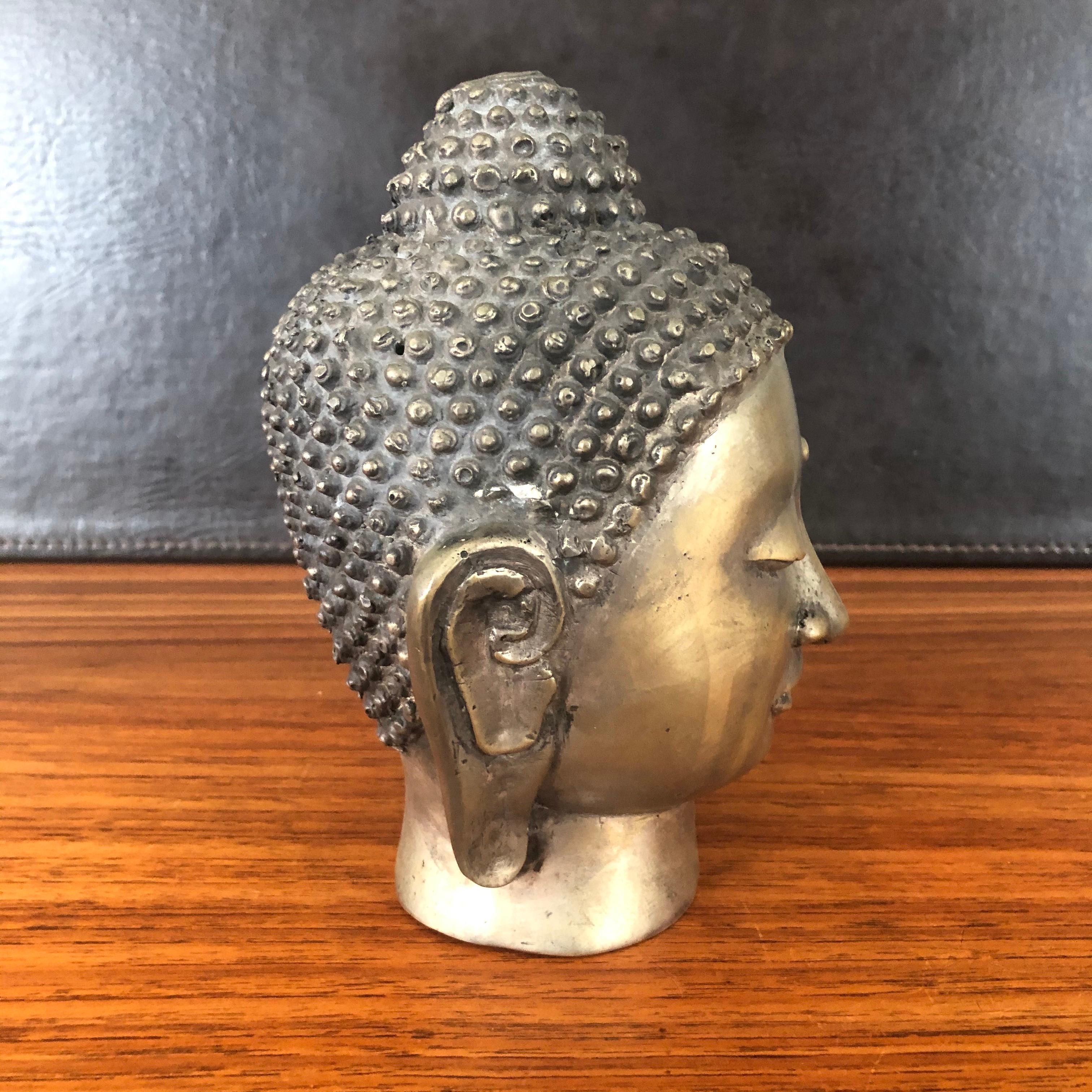 American Bronze Buddha Head