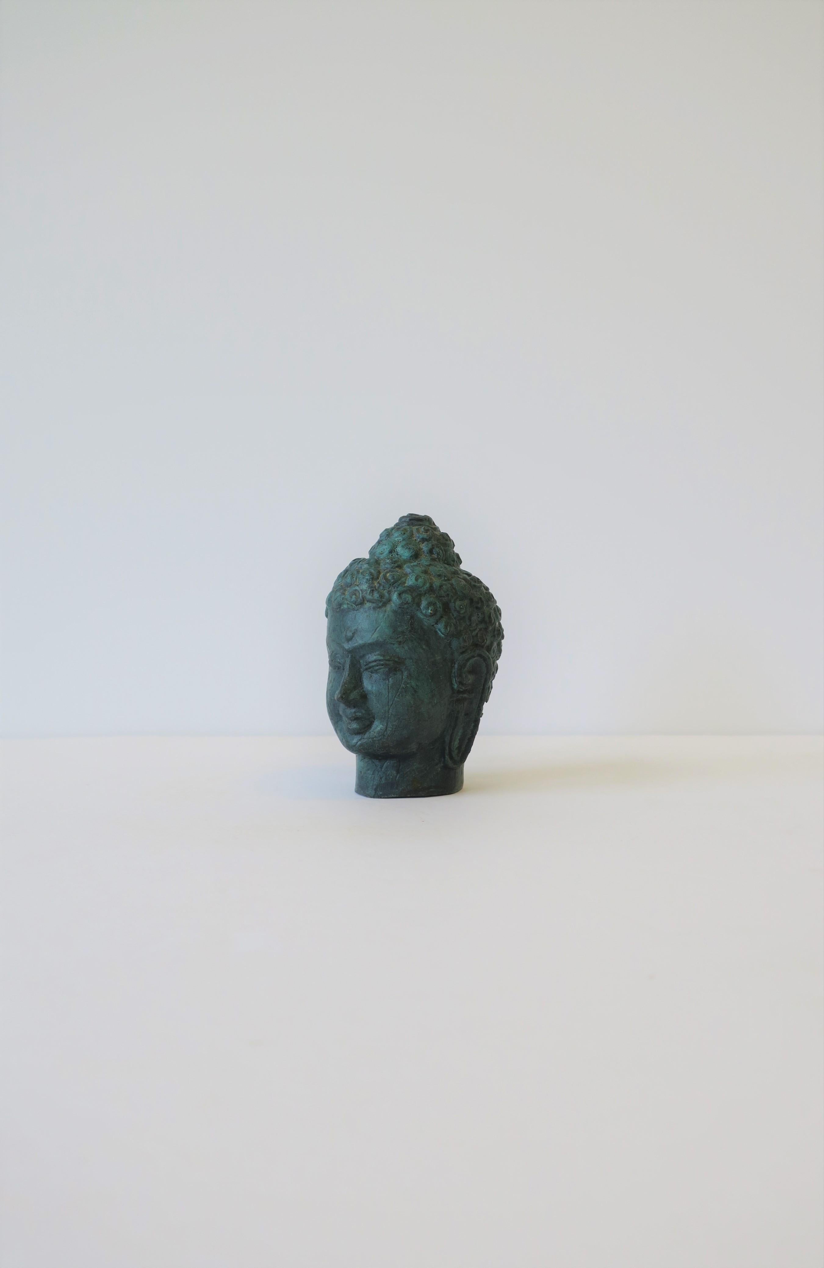 Bronze Buddha Sculpture Bust Head 1