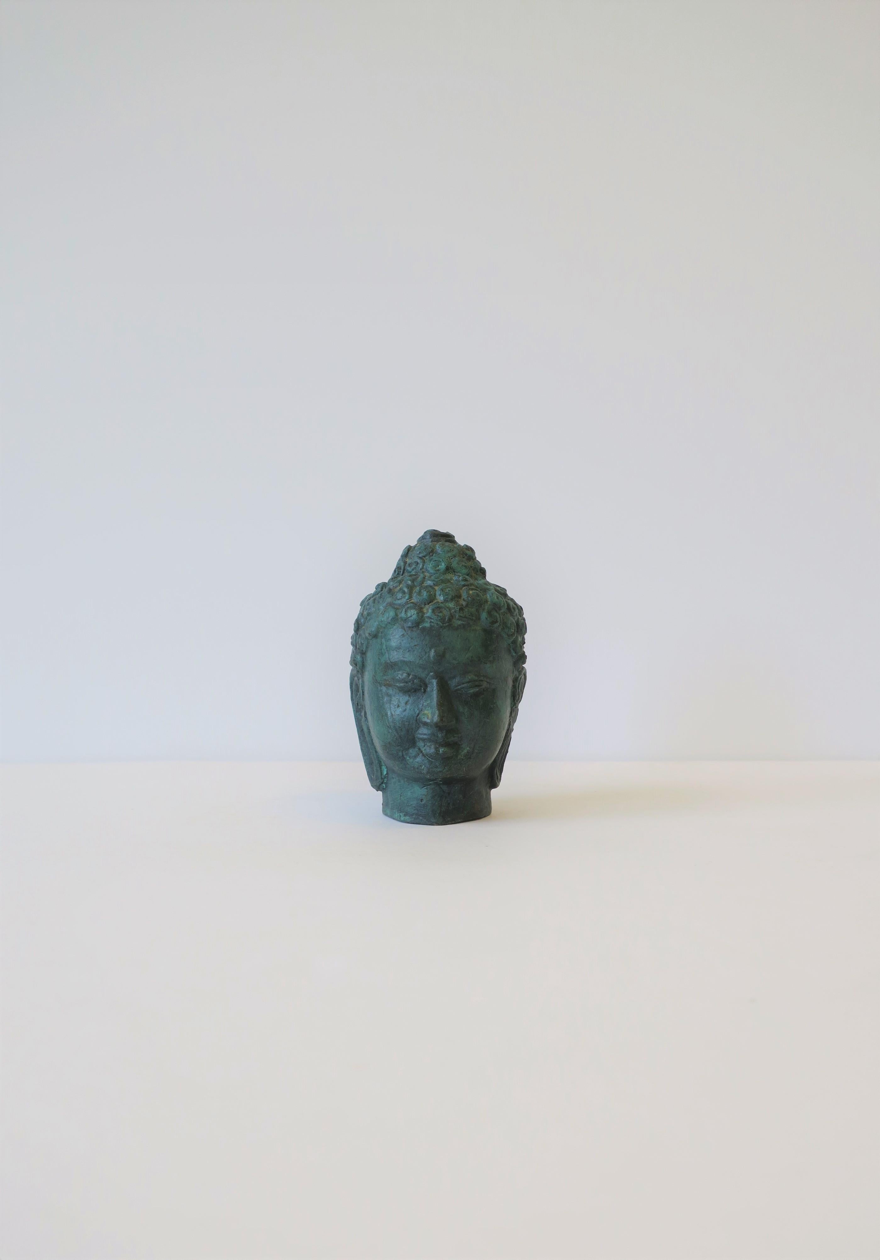 Bronze Buddha Sculpture Bust Head 2