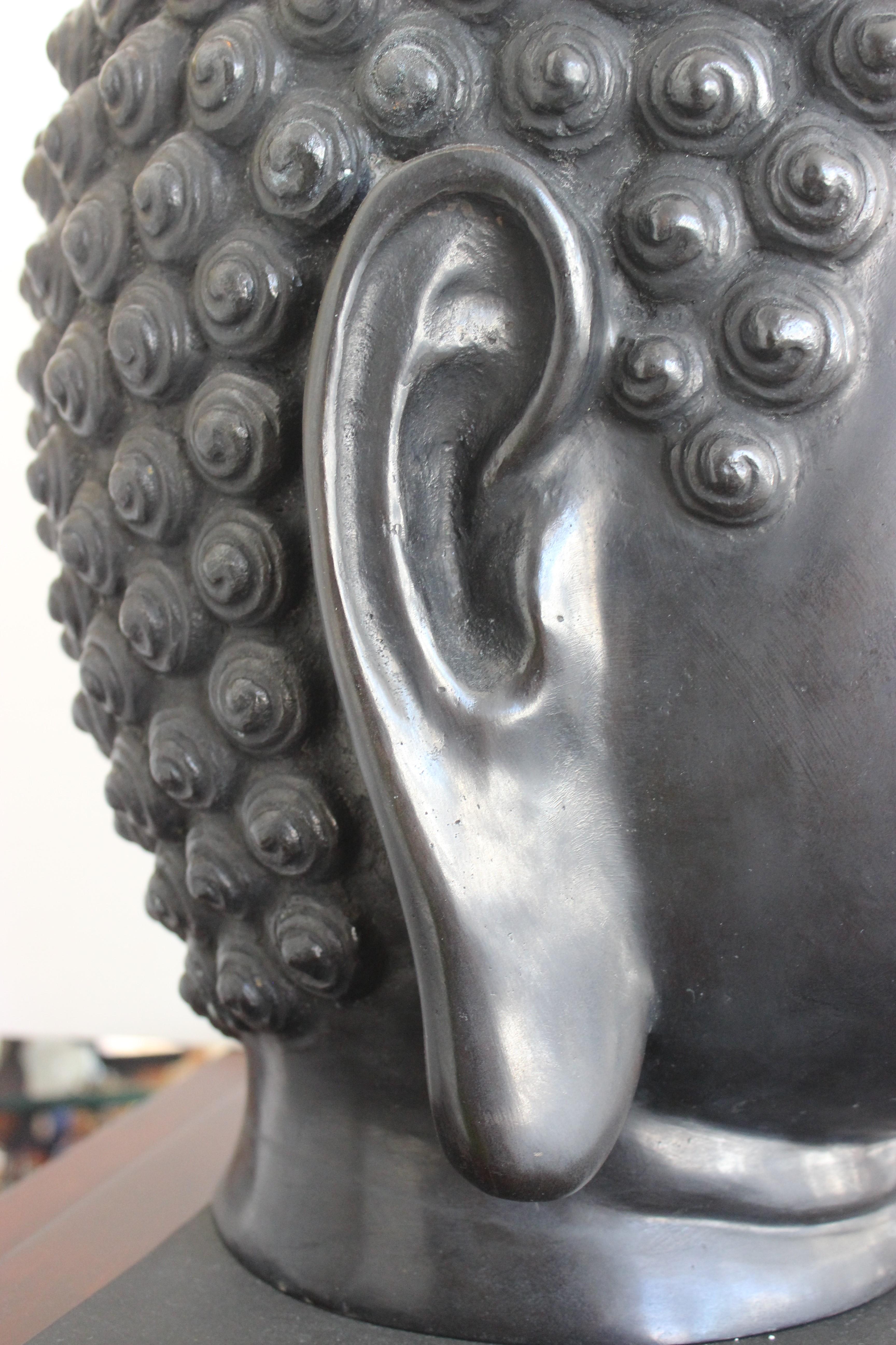 Bronze Buddha Sculpture Signed by Artist 4