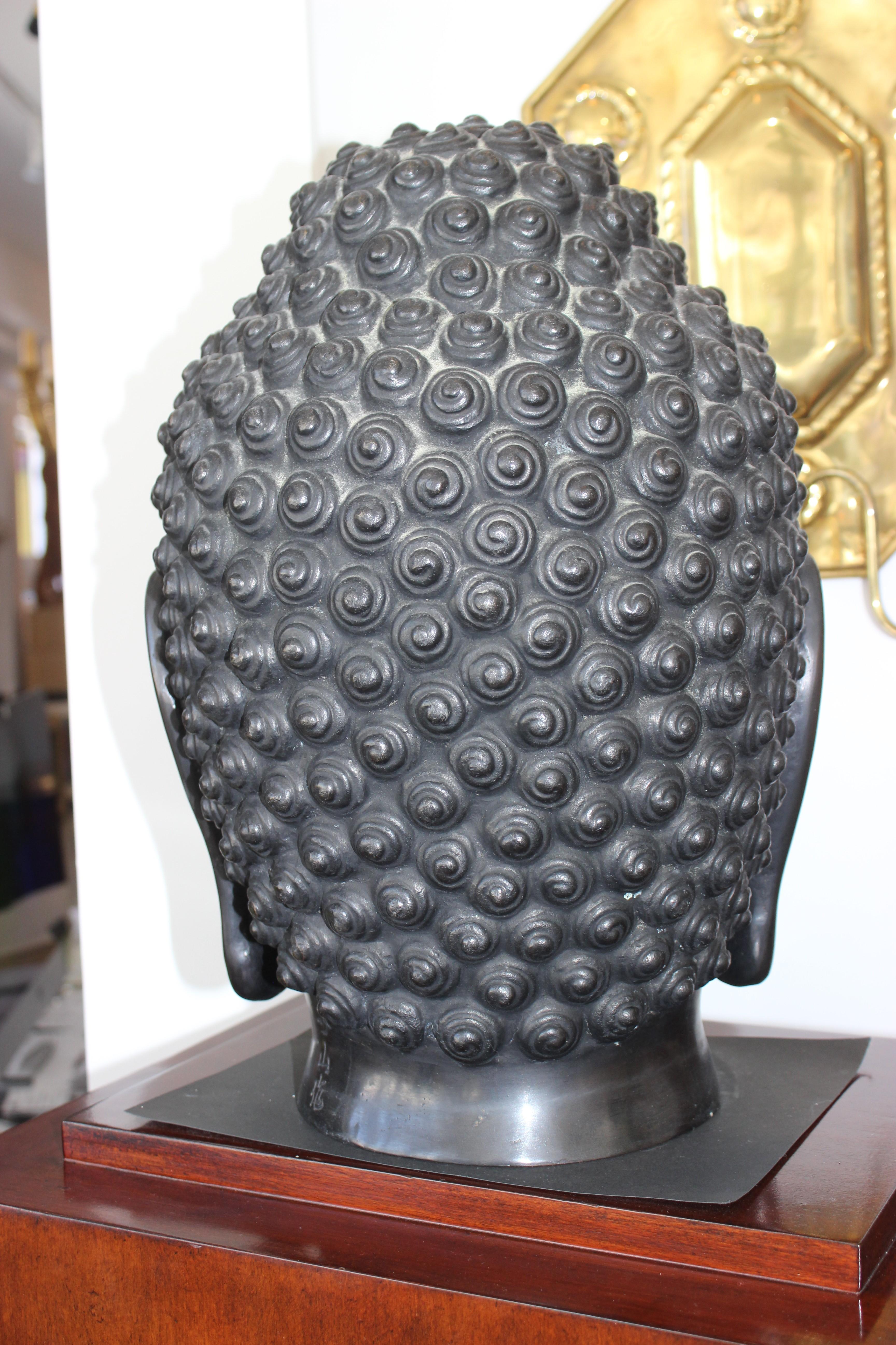 Bronze Buddha Sculpture Signed by Artist 8