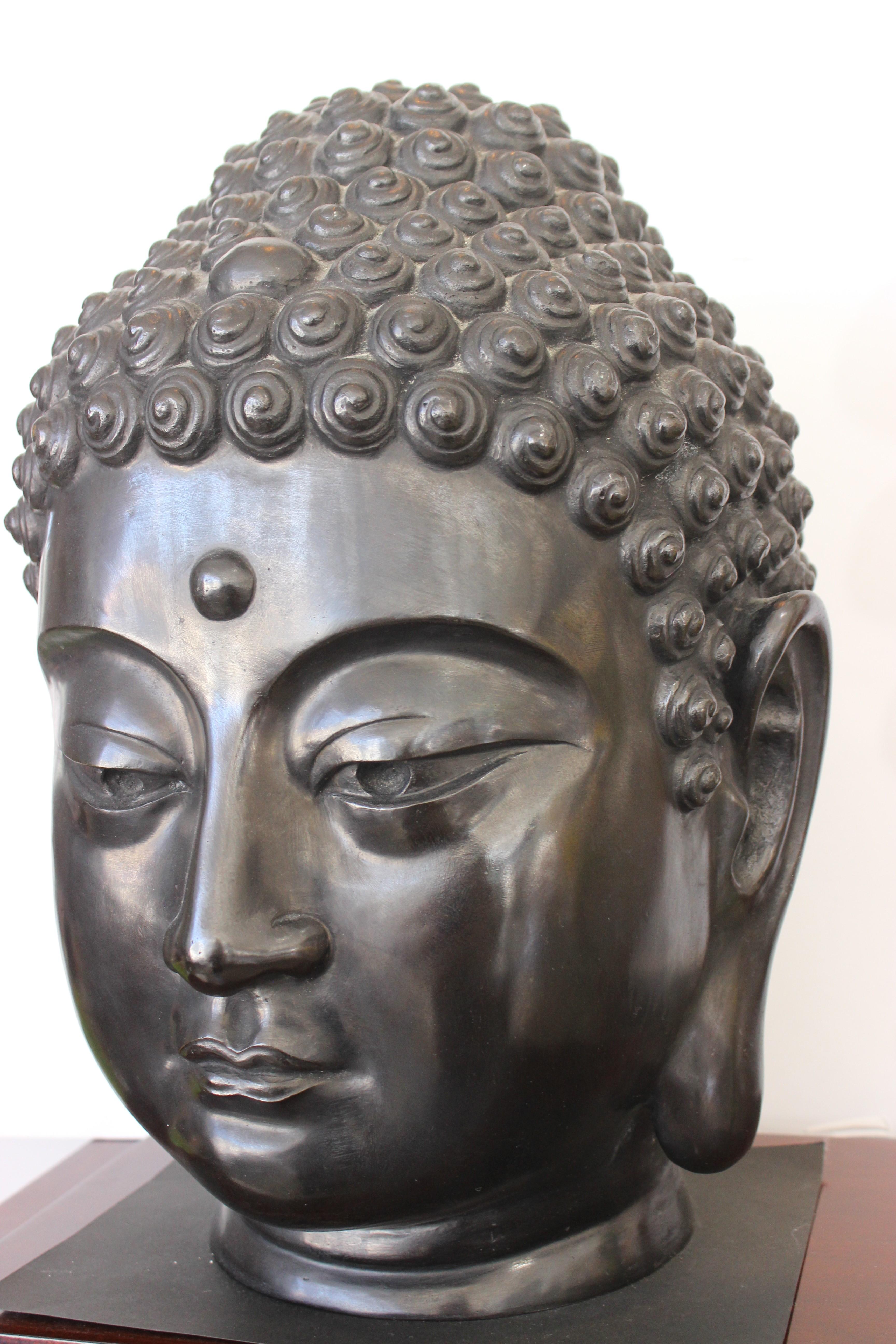 Bronze Buddha Sculpture Signed by Artist 1
