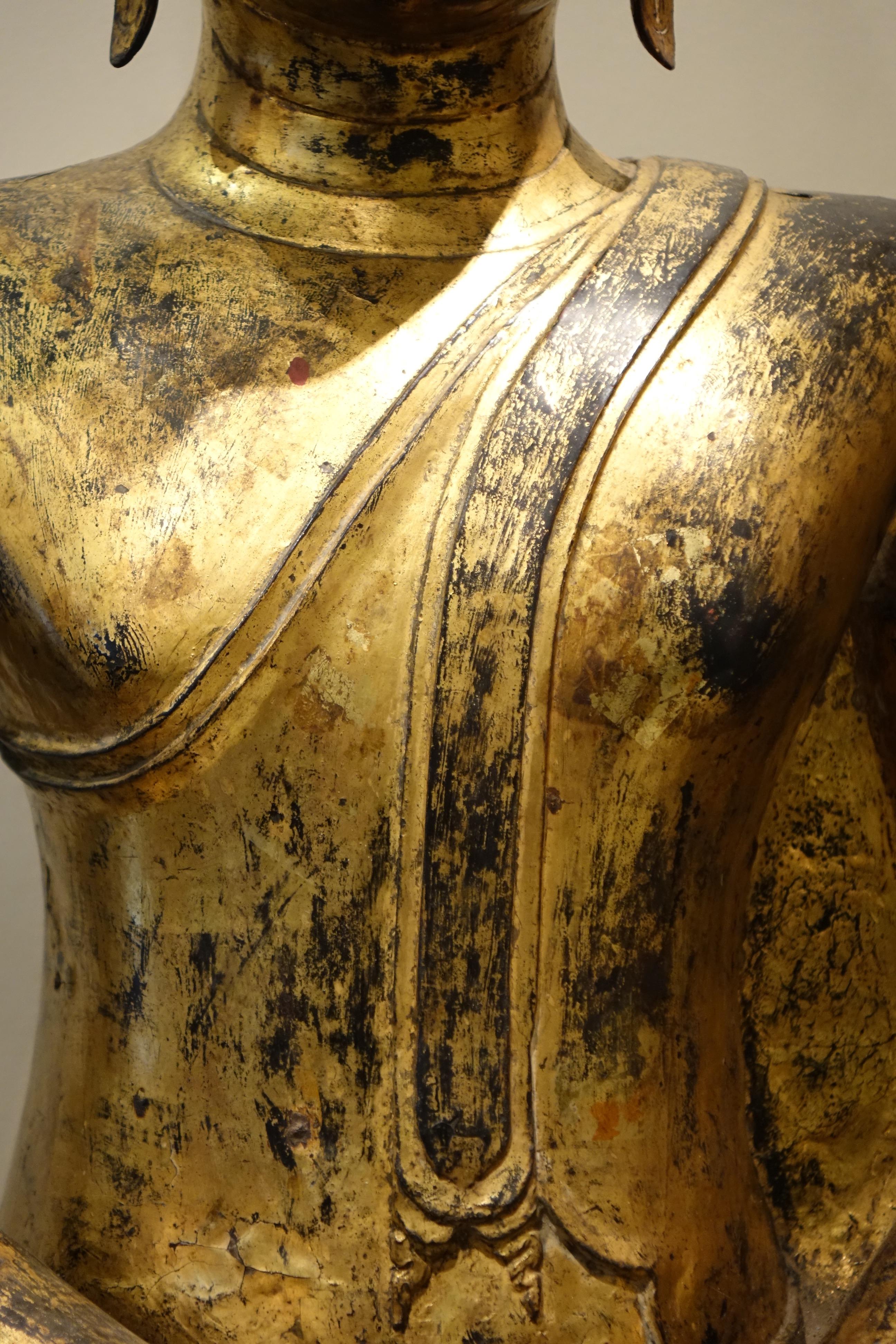 Bronze-Buddha-Statue, Thailand, 19. Jahrhundert (Sonstiges)