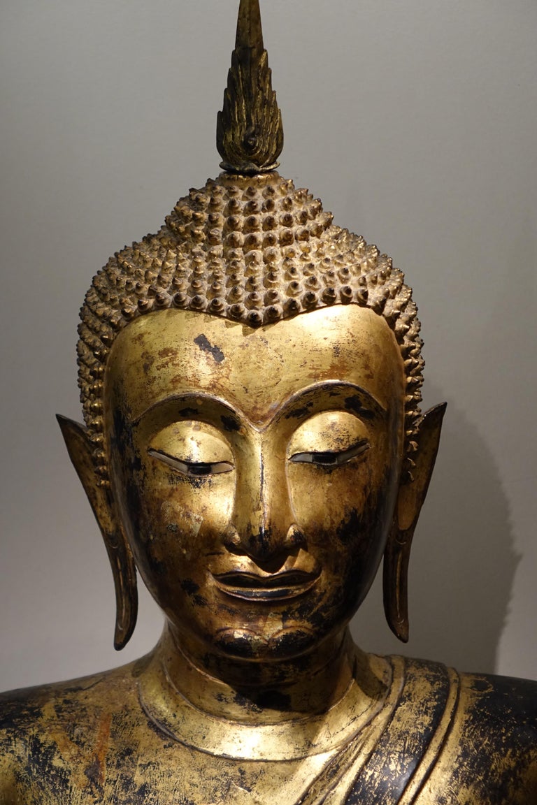 Bronze Buddha Statue, Thailand, 19th Century at 1stDibs