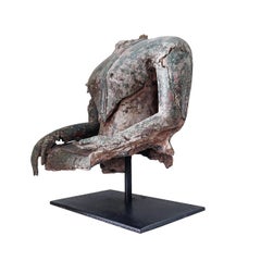Bronze Buddha Torso Fragment, 13-15th Century, Sukhothai, Thailand