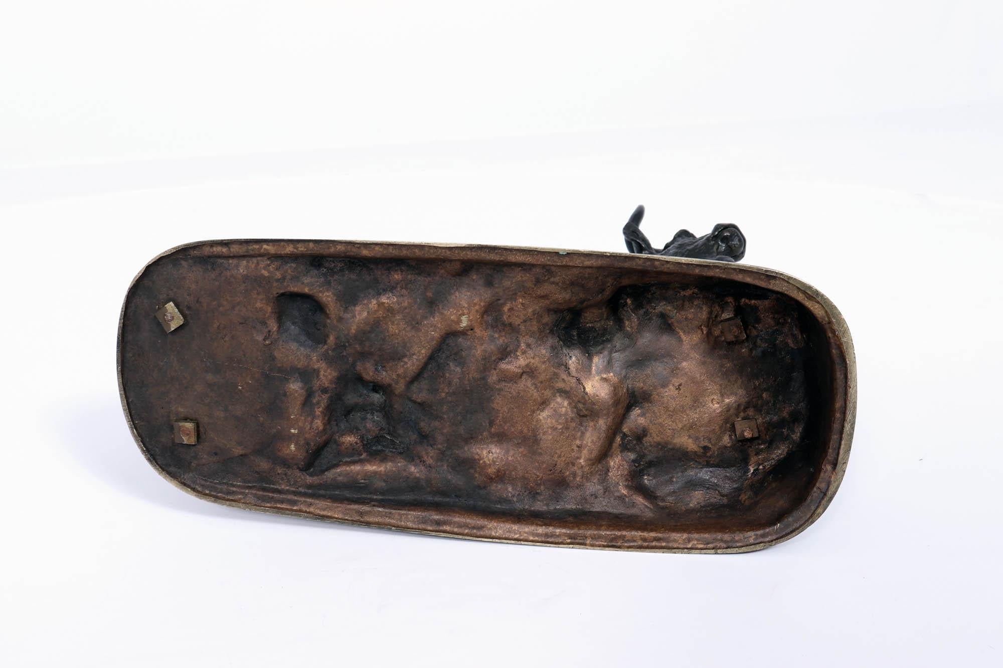 Escultura de toro de bronce c1890 en venta 8