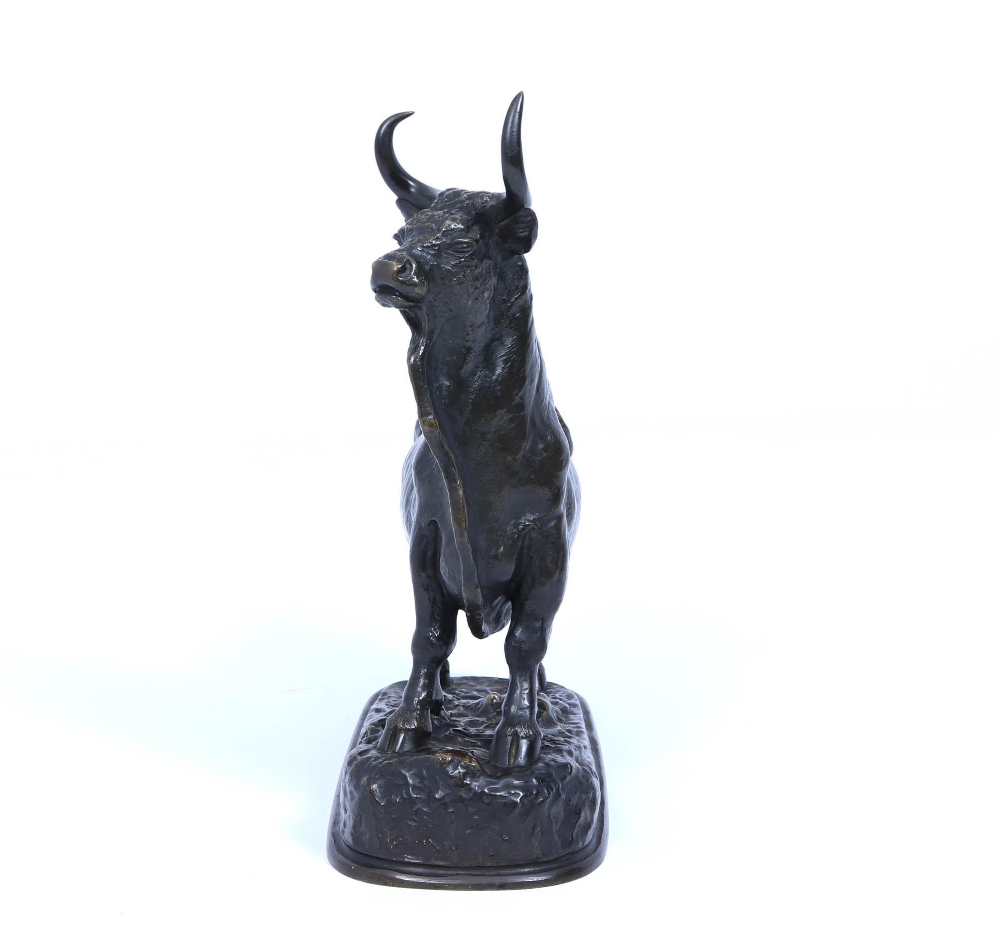 Escultura de toro de bronce c1890 en Bueno estado para la venta en Paddock Wood Tonbridge, GB