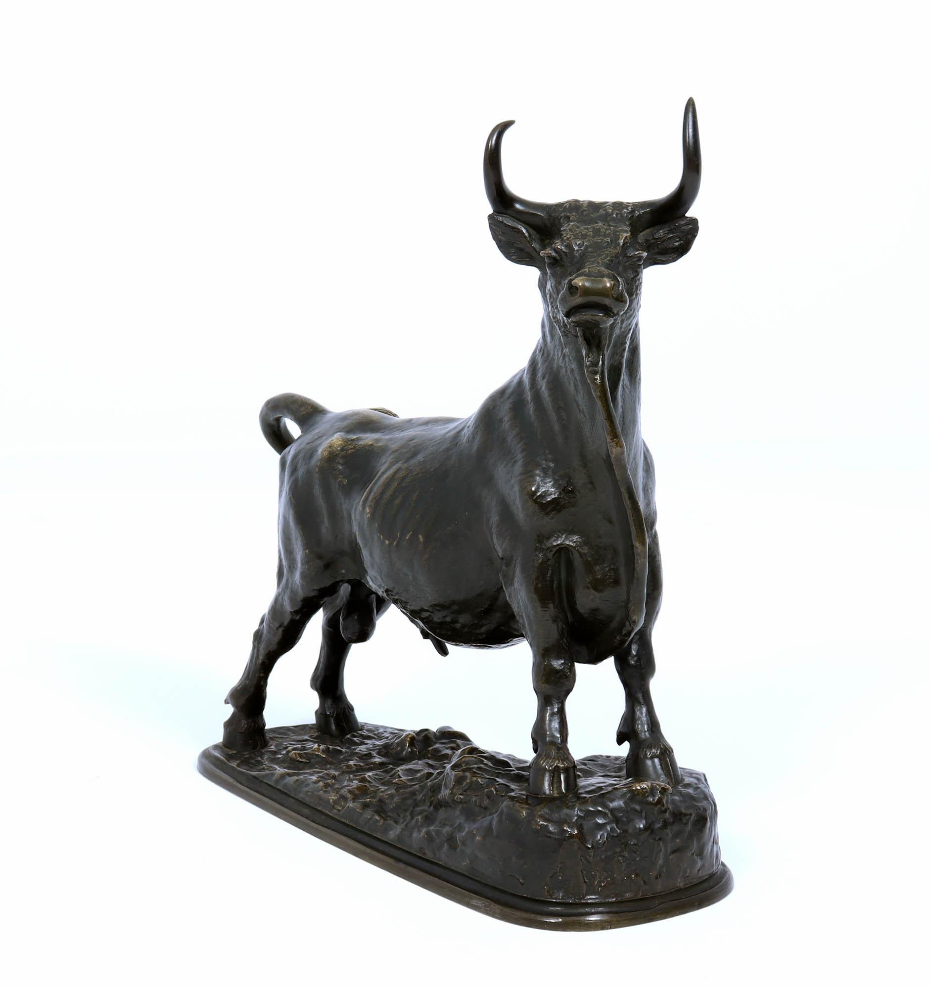 Escultura de toro de bronce c1890 Bronce en venta