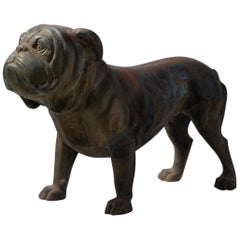 Antique Bronze Bulldog