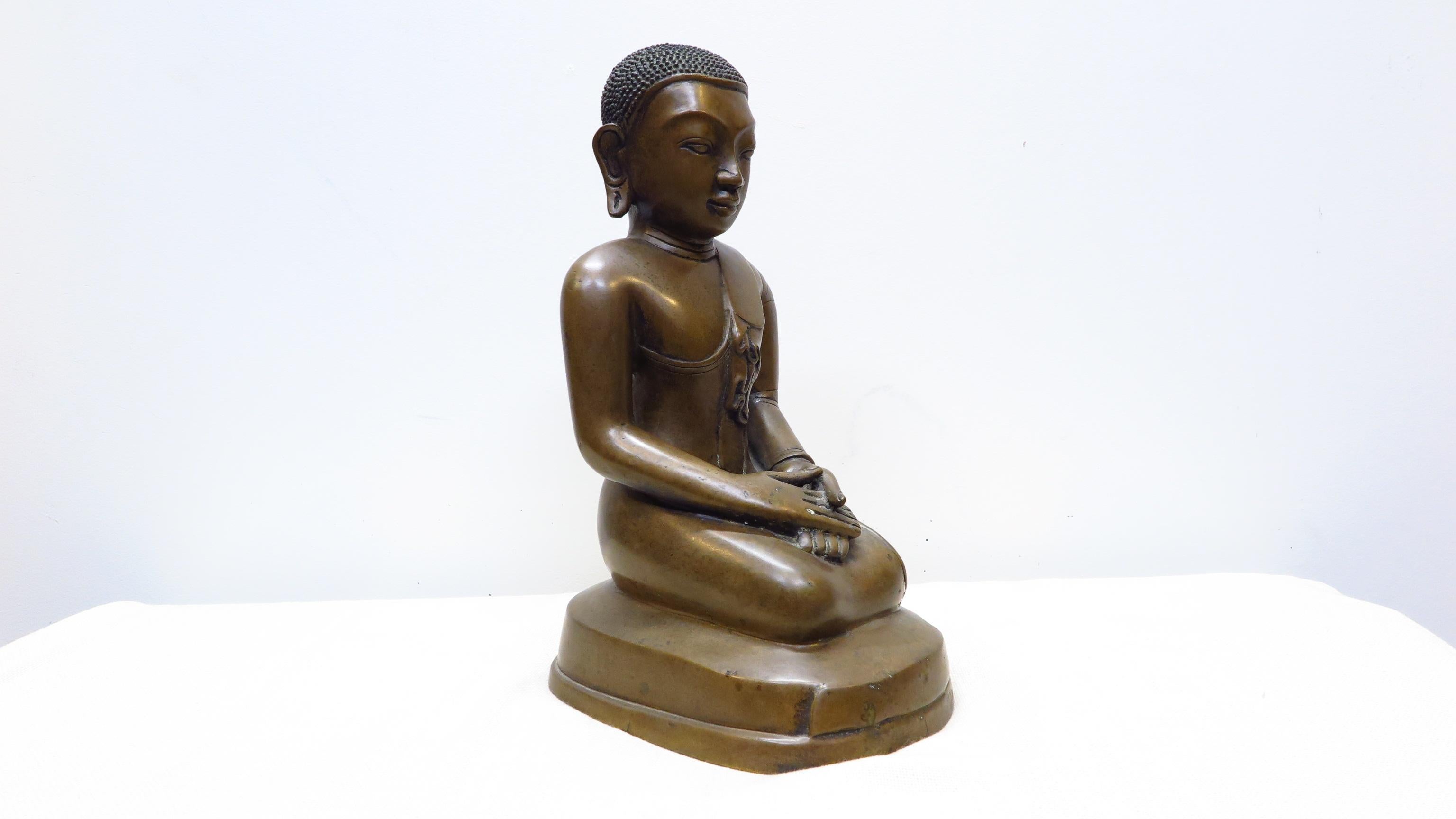 Burmese Bronze Monk  1