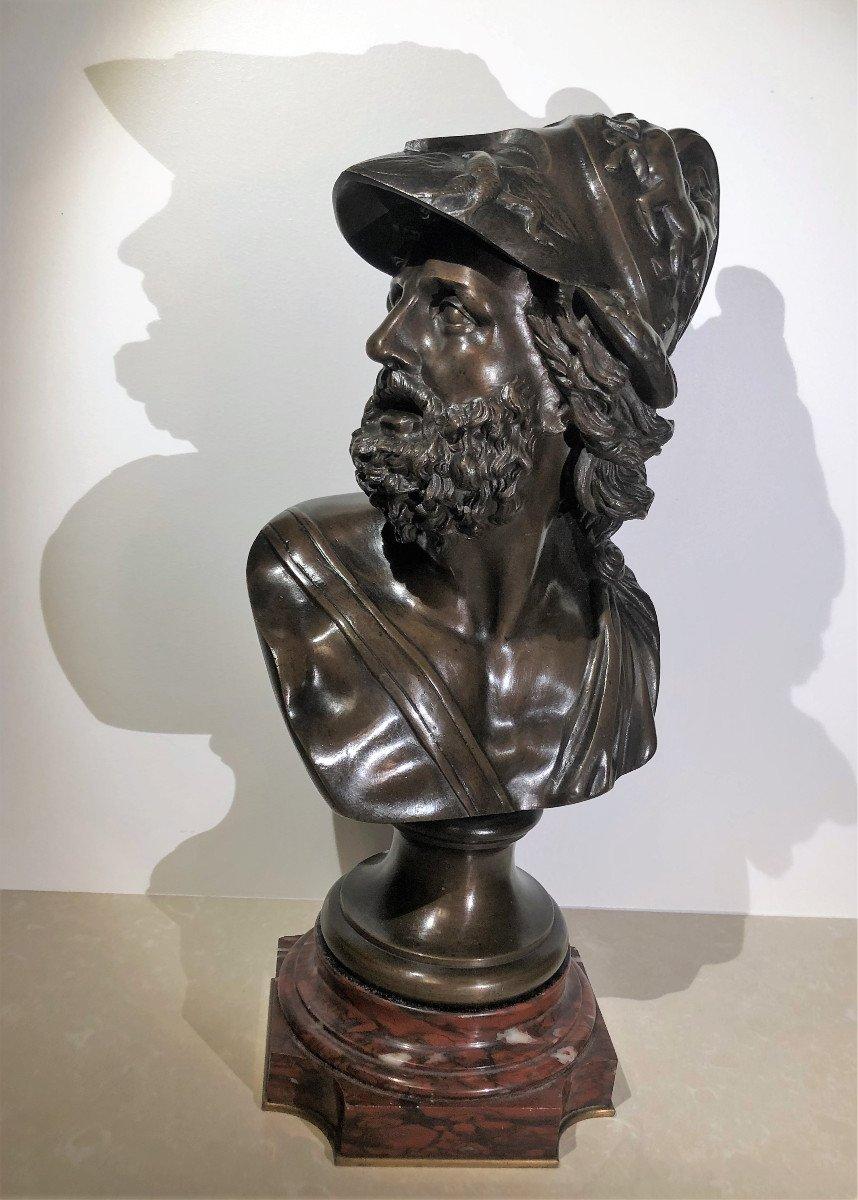 European Bronze Bust, After the Antique, 19th Century For Sale