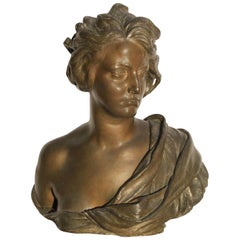 Bronze Bust by Francesco Jerace, circa 1920