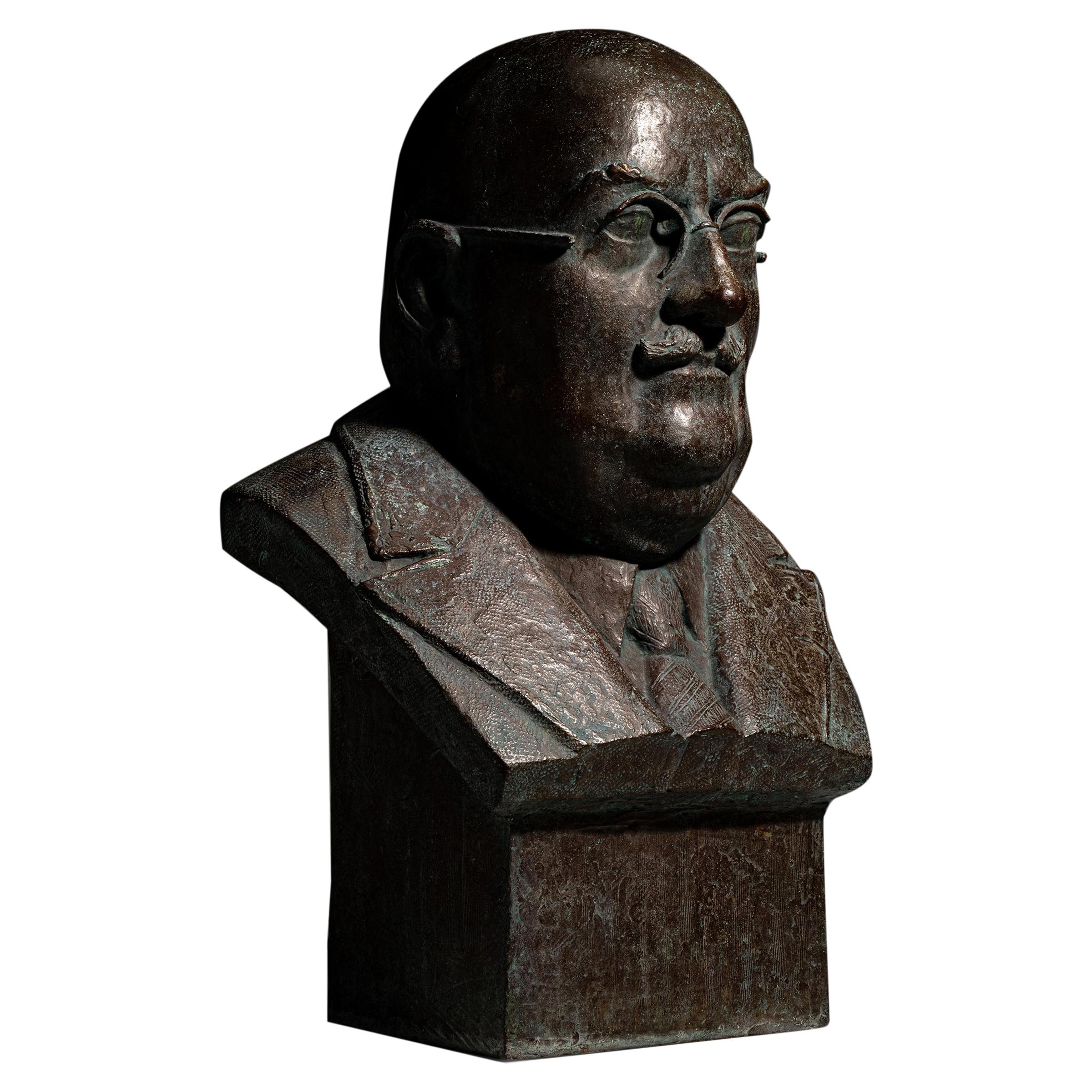 Bronze Bust, France, circa 1930