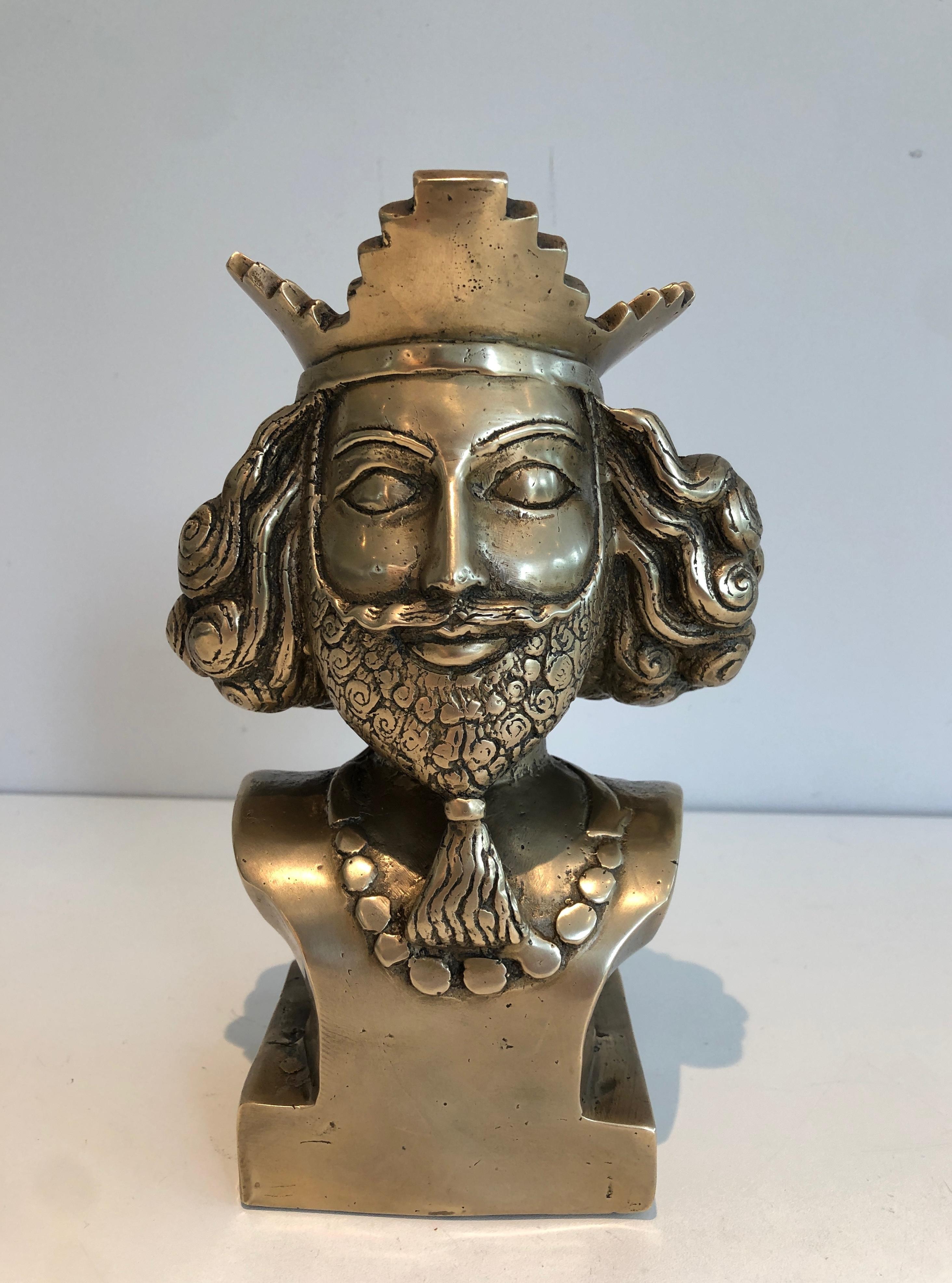Neoclassico Busto di bronzo. Lavoro francese. Circa 1940 in vendita