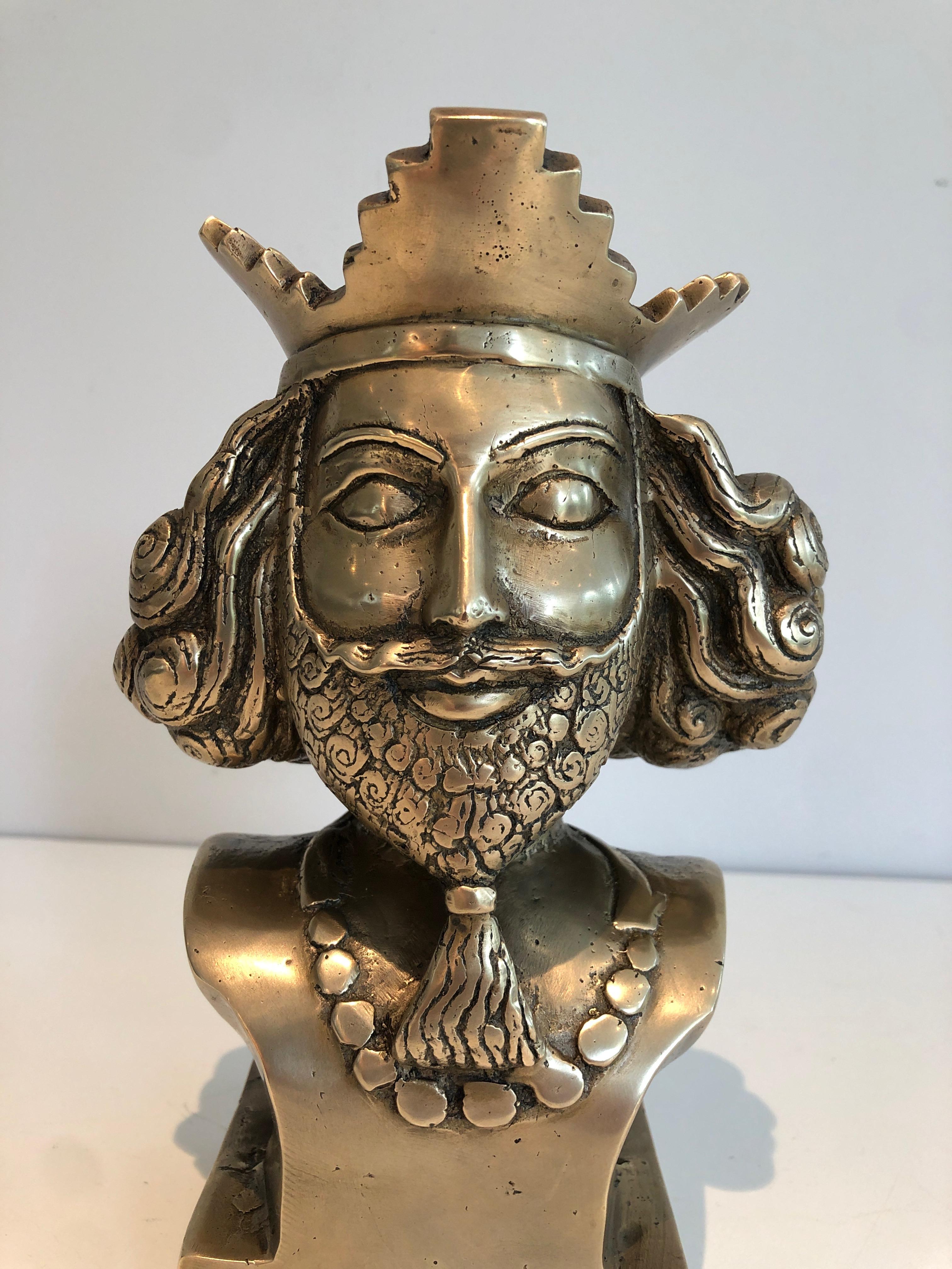 Francese Busto di bronzo. Lavoro francese. Circa 1940 in vendita