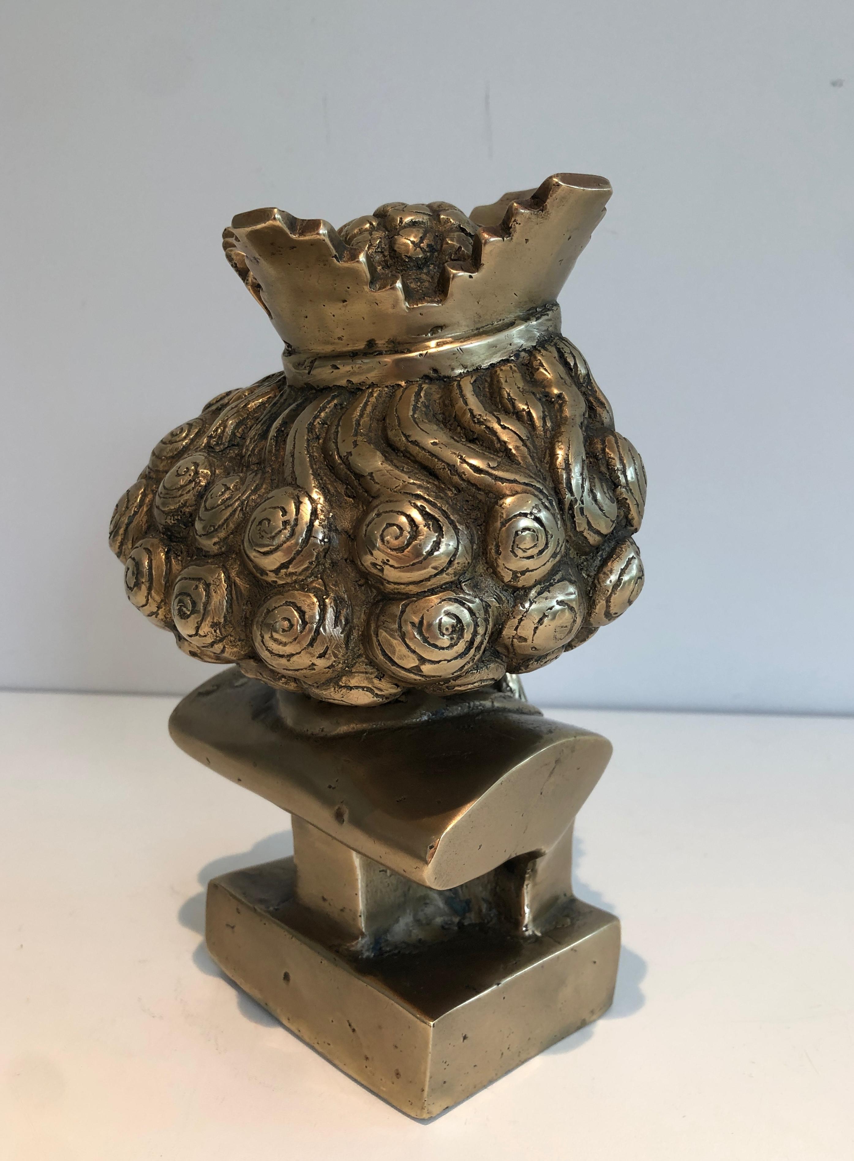 Bronzo Busto di bronzo. Lavoro francese. Circa 1940 in vendita
