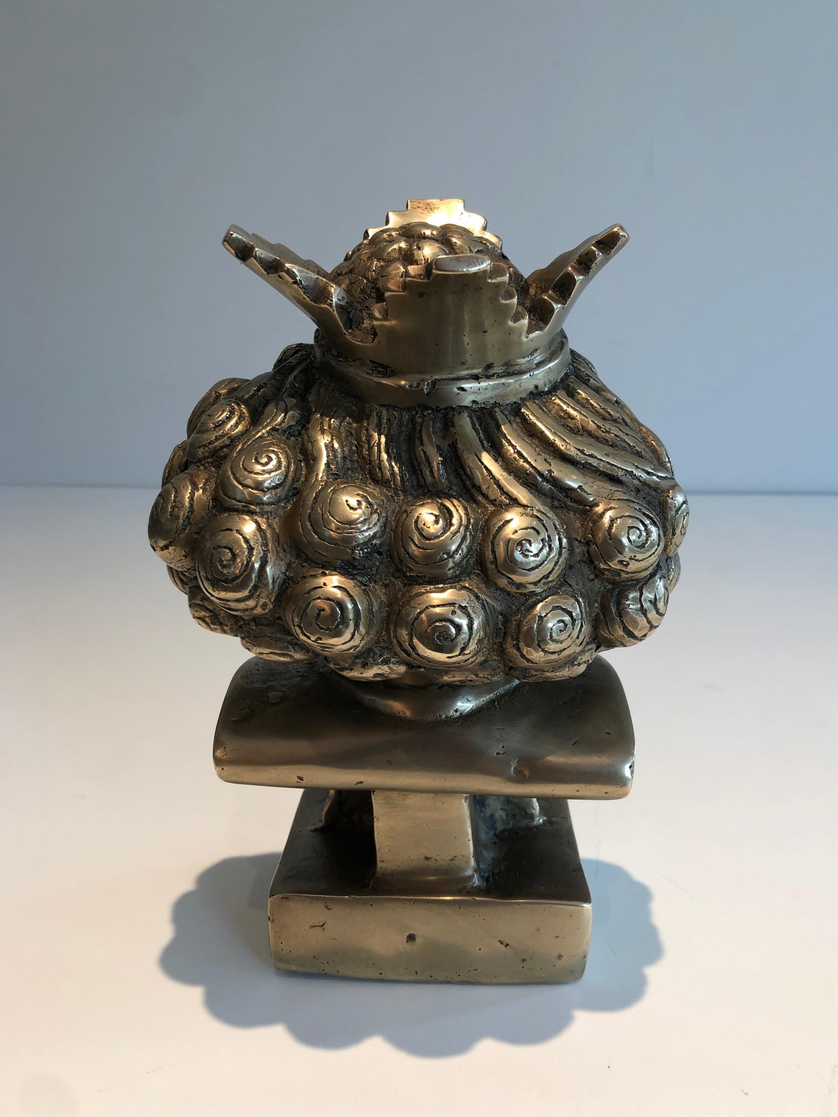 Busto di bronzo. Lavoro francese. Circa 1940 in vendita 2