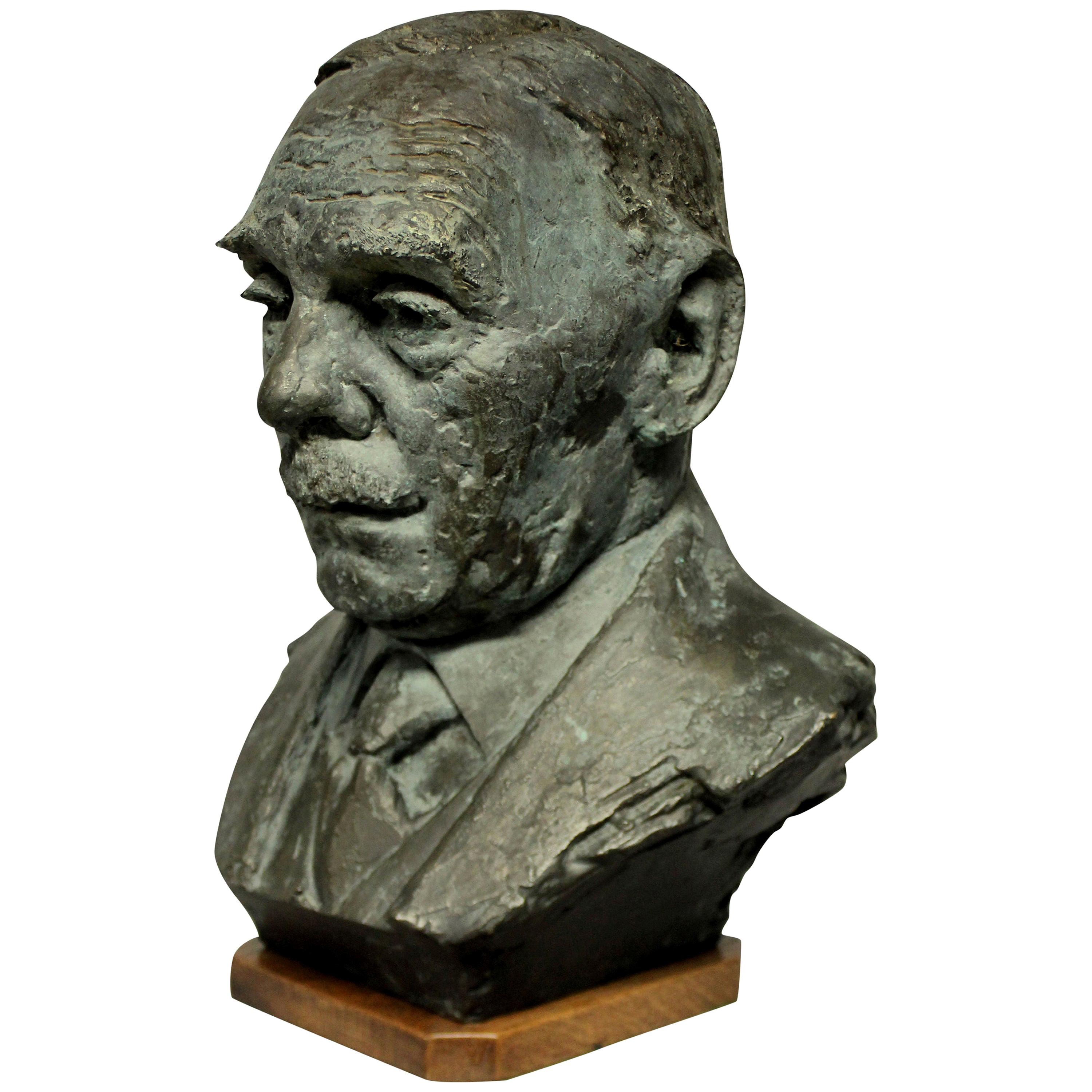 Bronze Bust in the Manner of Epstein