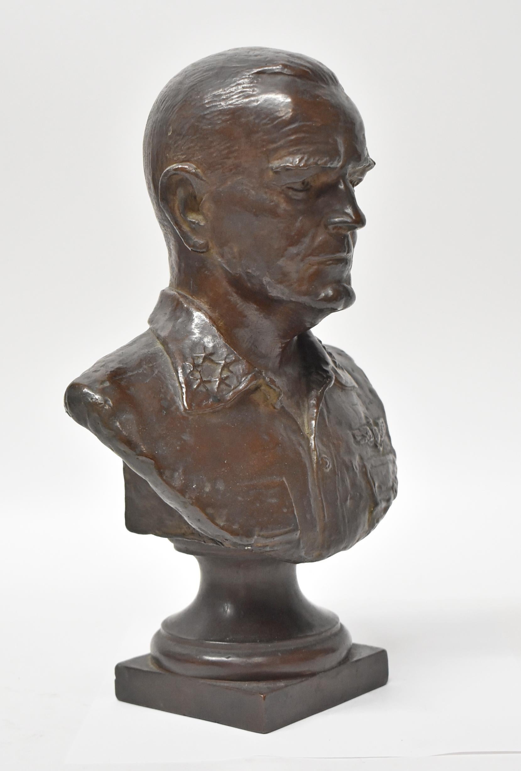 Bronze Bust of a 5 Star Admiral 