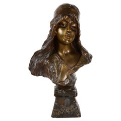 Bronze bust of a Bohemian young girl, 1920